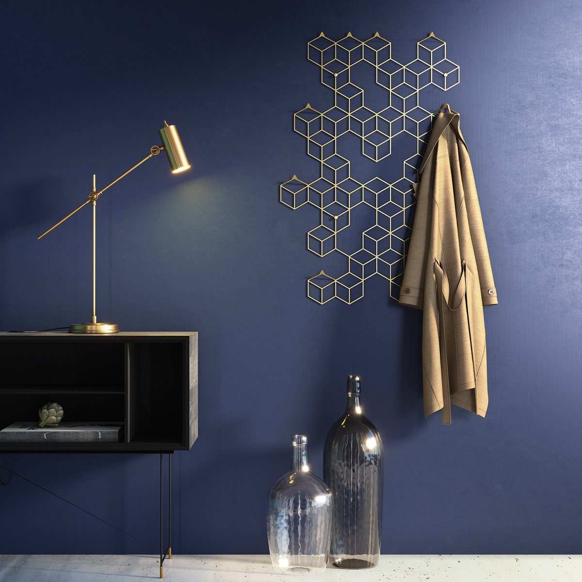 moebel-direkt-online Wandgarderobe Stiga (Design-Wandgarderobe mit 8 Kleide günstig online kaufen