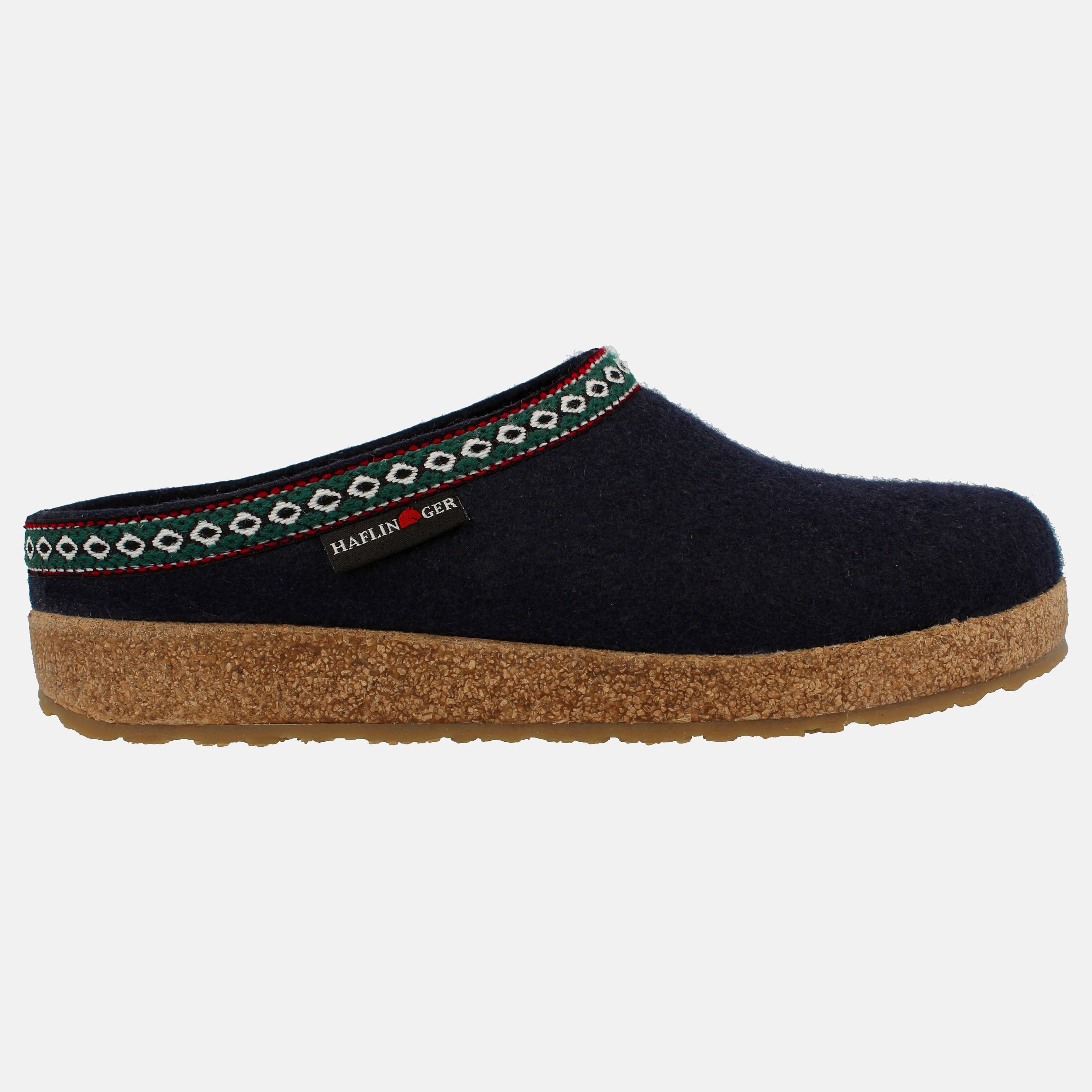 Haflinger Haflinger Grizzly Franzl Filzclog aus reinem Wollfilz Hausschuh