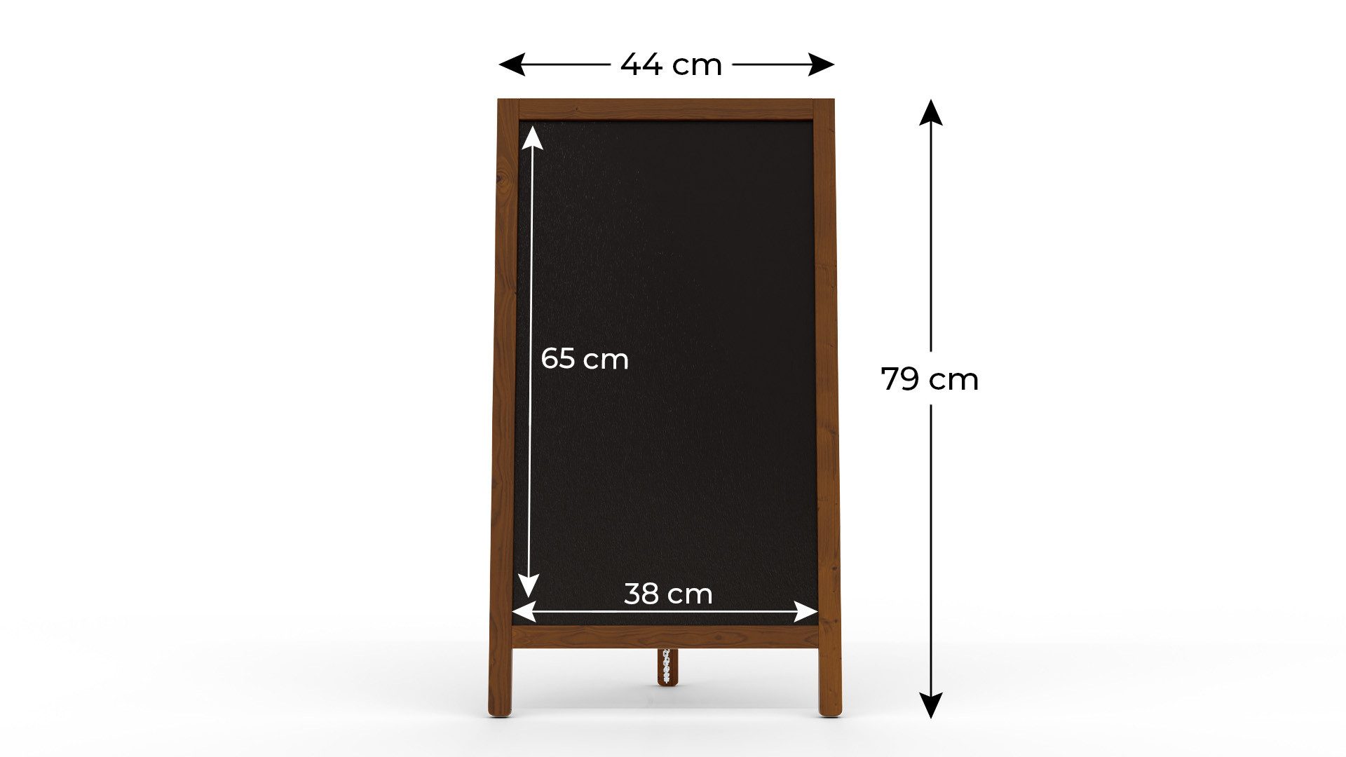 ALLboards Standtafel ALLboards Kundenstopper mit lackiertem Holzrahmen Werbetafel