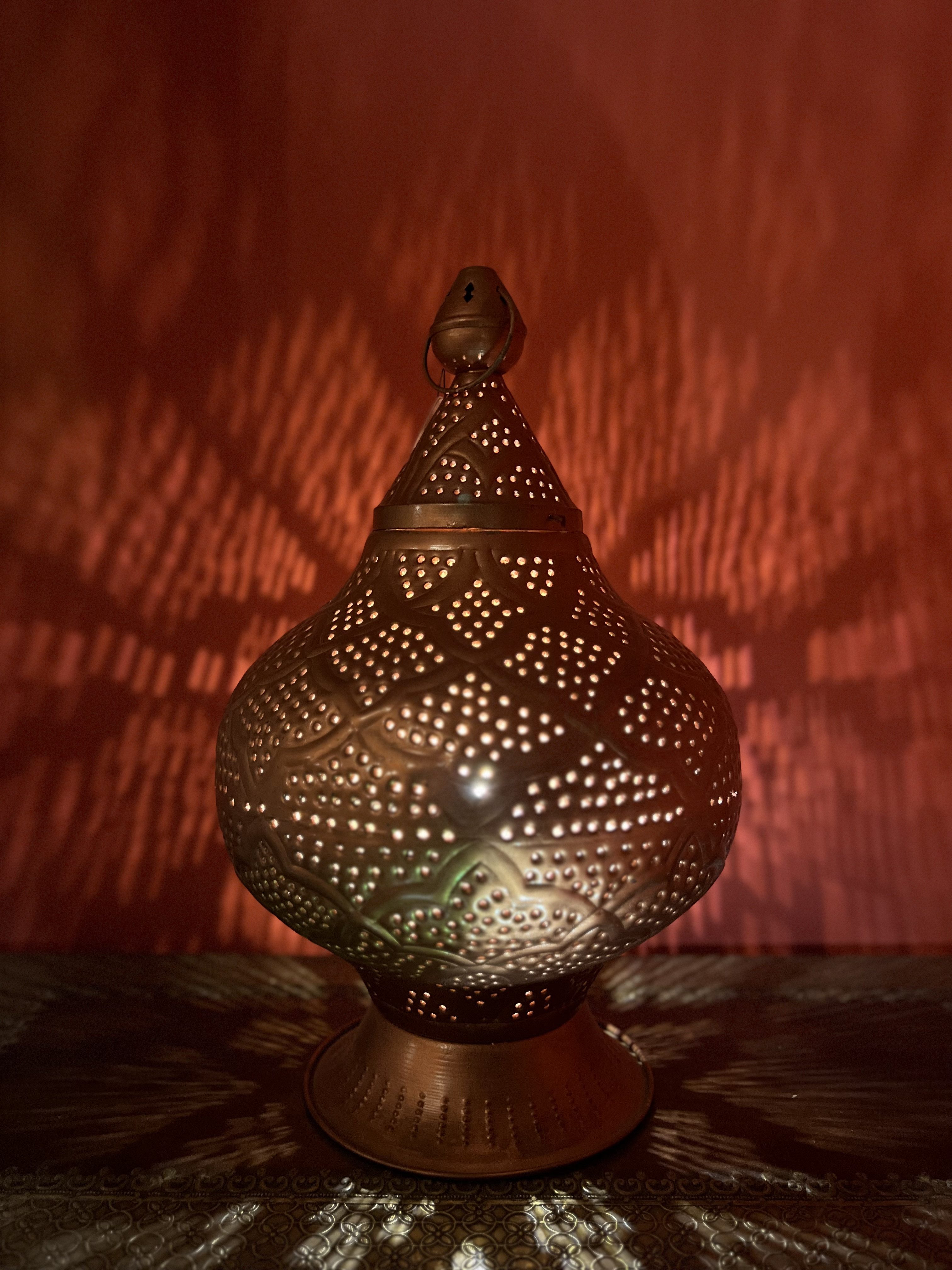 Stehlampe Orientalische Lampe Tischlampe Zumurrud - Kupferfarbig 50cm