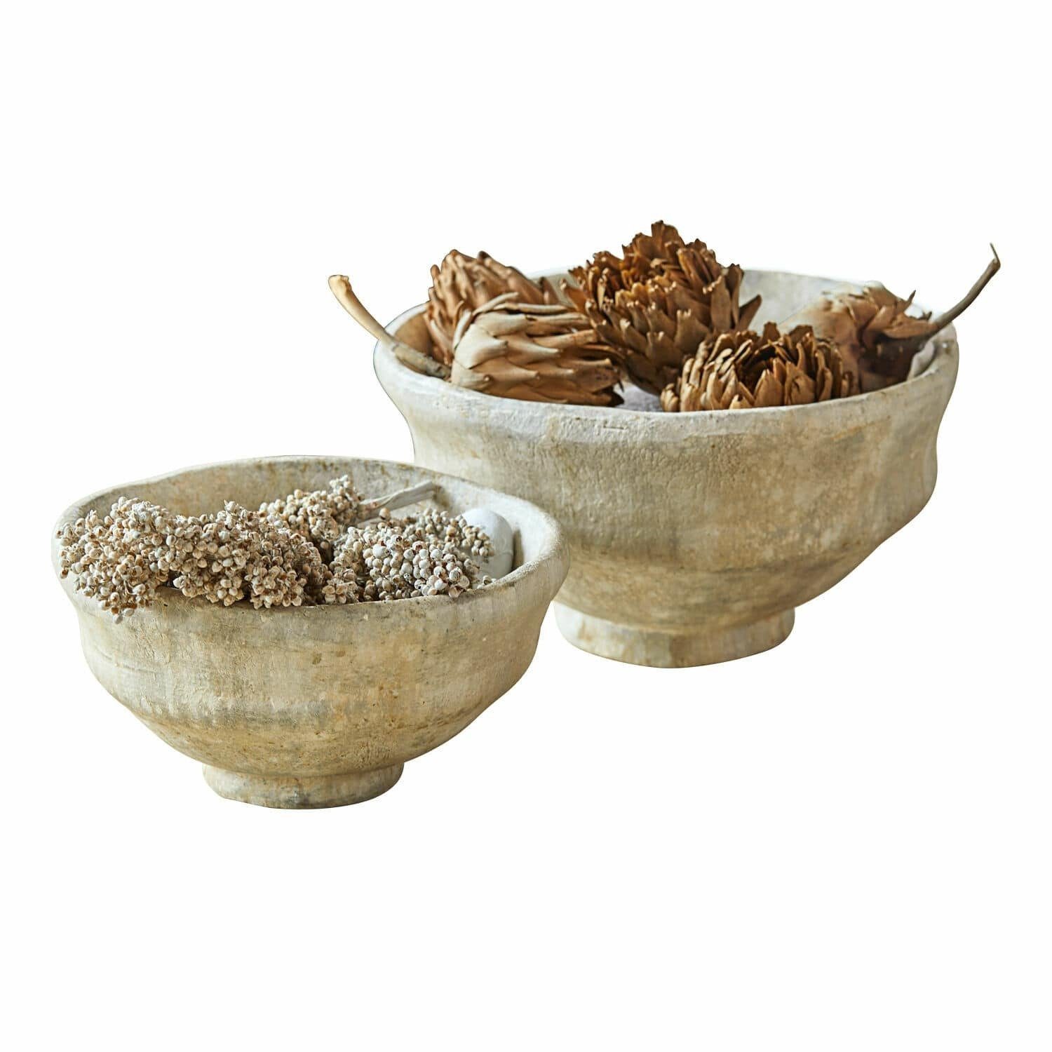 Dekoschale Schale 2er Set Tiphaine creme