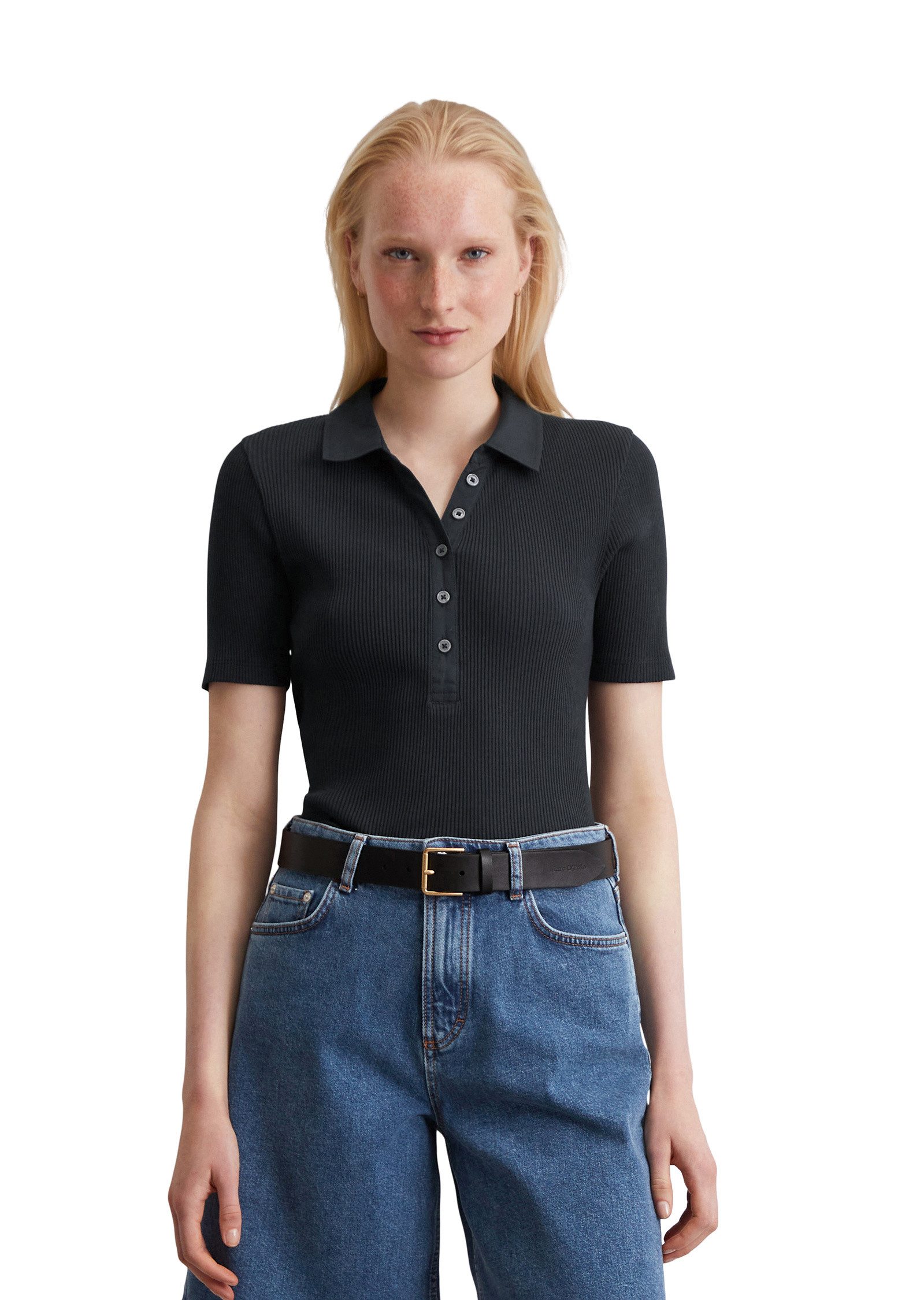 Marc O'Polo Poloshirt aus Stretch-Jersey günstig online kaufen