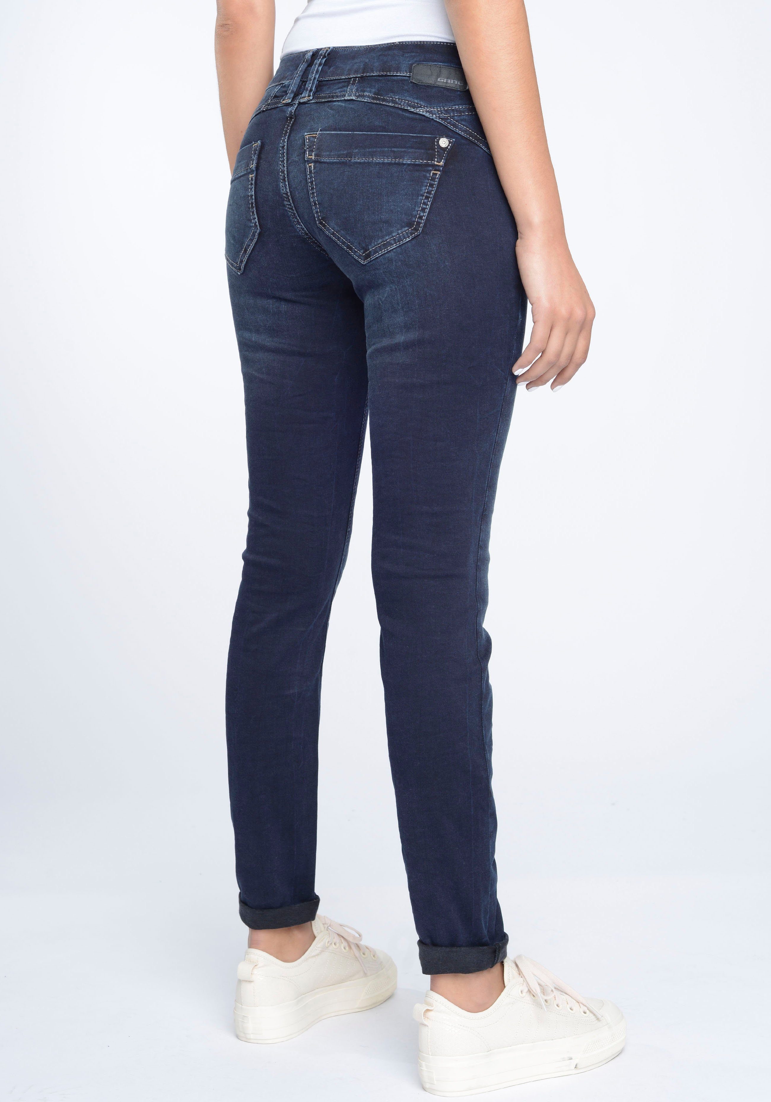 GANG Skinny-fit-Jeans 94NENA in authenischer Used-Waschung günstig online kaufen