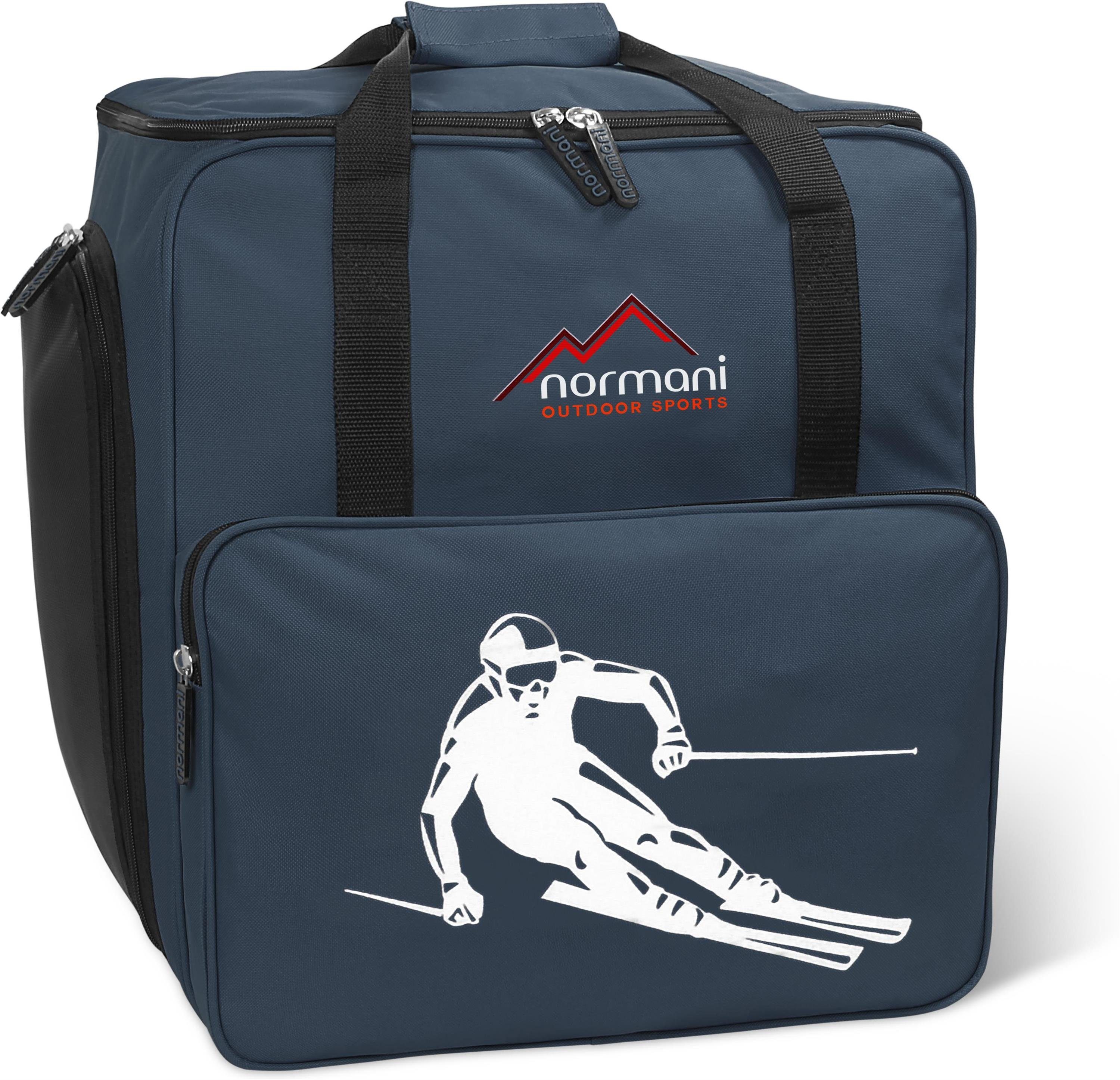 für 1 Skischuhtasche, Marine Skiset Skitasche Skisack normani und gepolsterte Skitasche Stöcker und Paar Kombiset Skischuhe Skibag Sporttasche Ski,