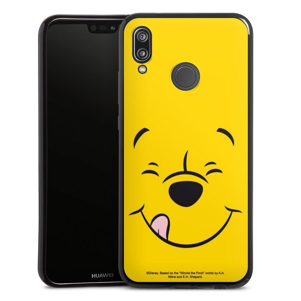 DeinDesign Handyhülle Winnie Puuh Offizielles Lizenzprodukt Disney Puuh Closeup, Huawei P20 Lite Silikon Hülle Bumper Case Handy Schutzhülle