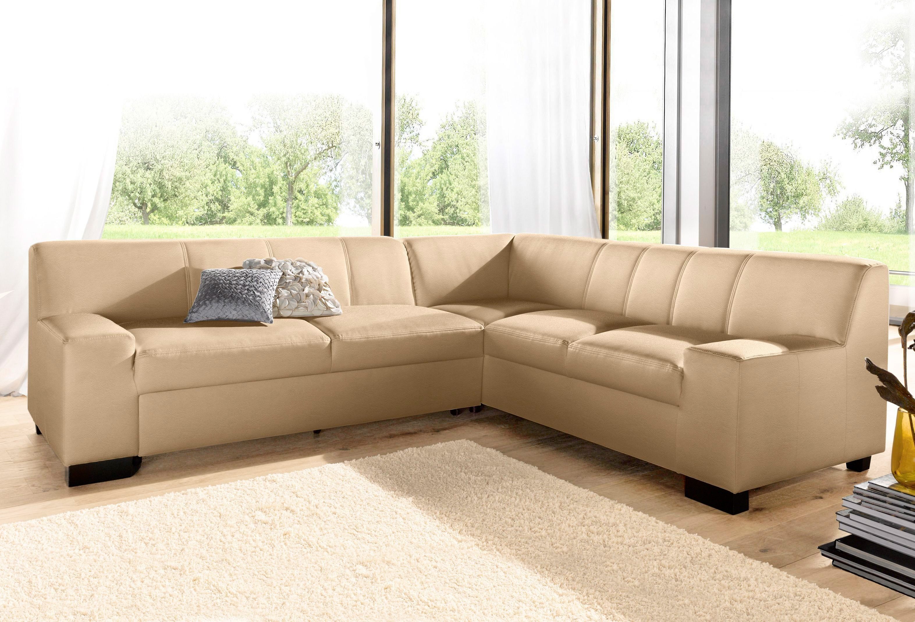 DOMO collection Ecksofa Norma, moderne Armlehnen, günstig online kaufen