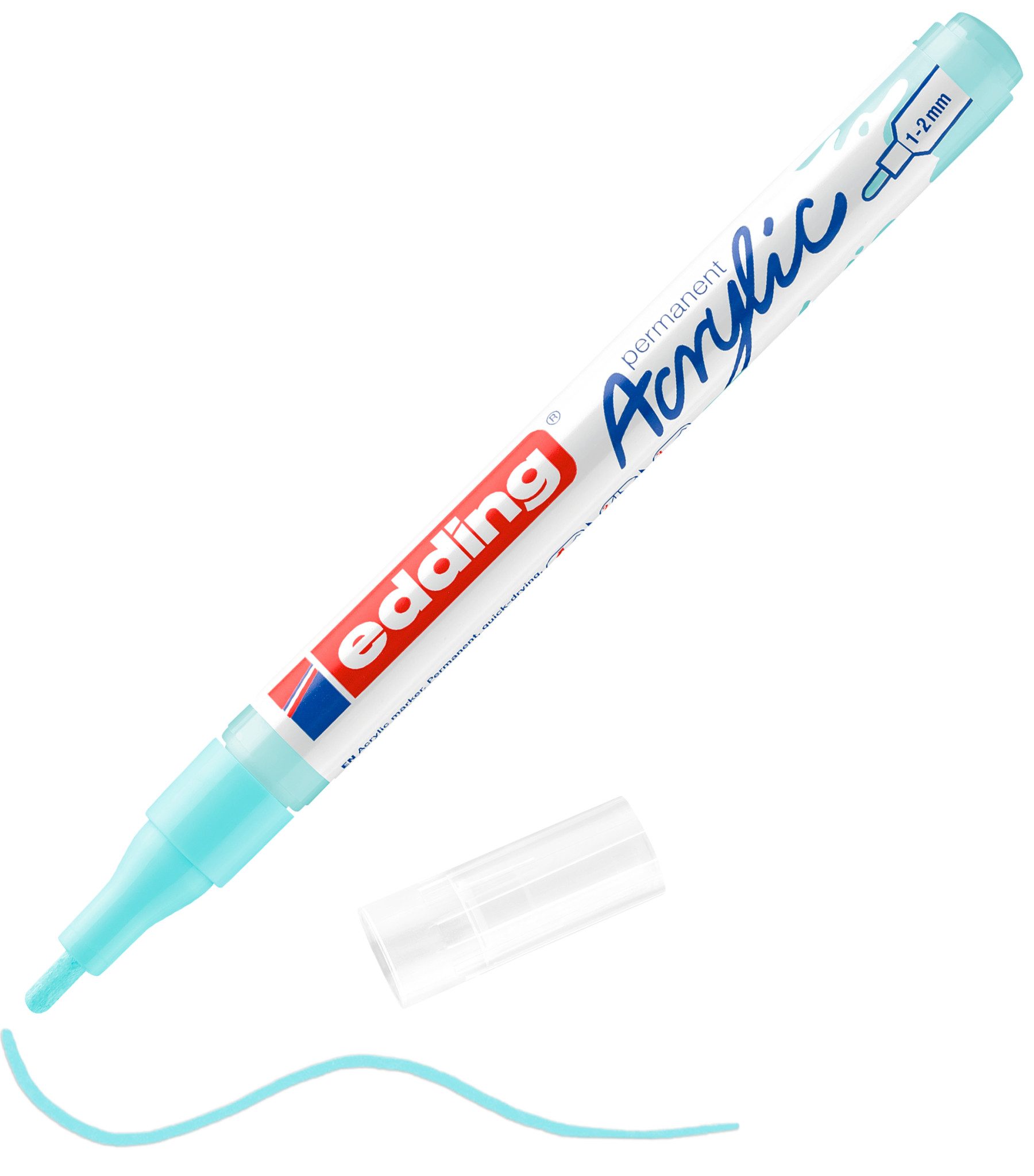 edding Marker 5300, 1 mm - 2 mm Strichstärke, Wasserfest, geruchsarm, lichtecht
