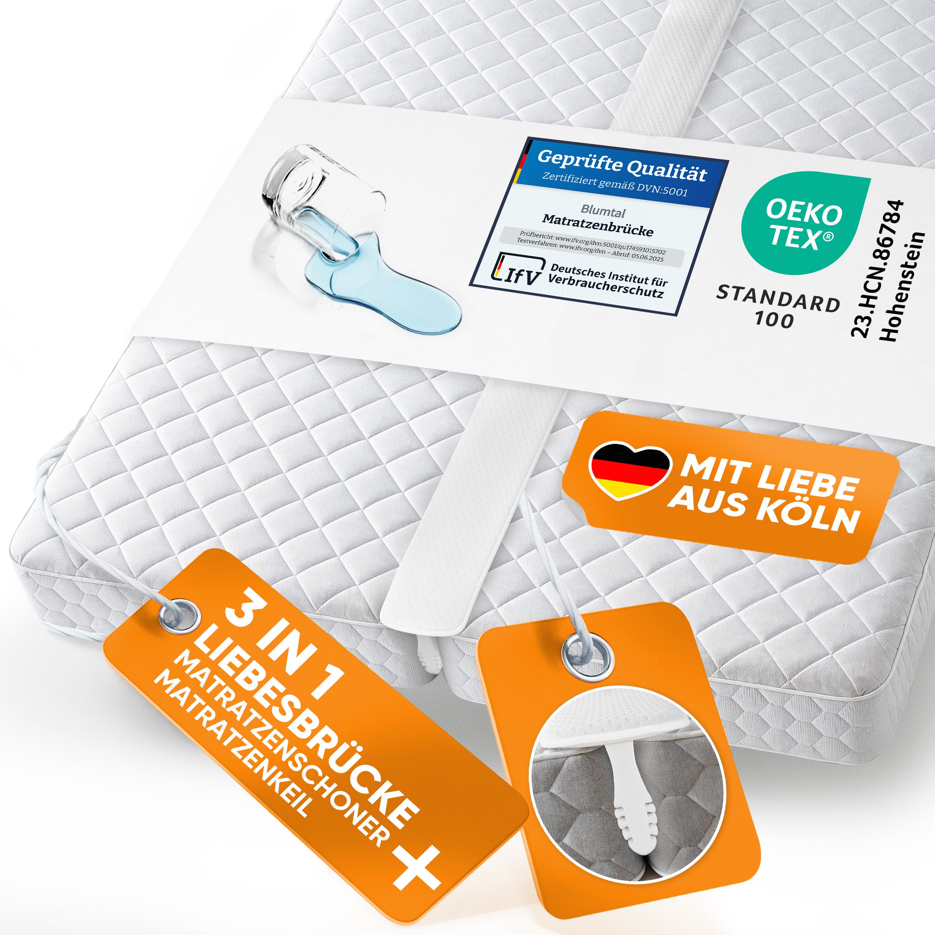 Matratzenkeil Set Liebesbrücke für Matratzen + Matratzenkeil bis 240 cm Ges günstig online kaufen