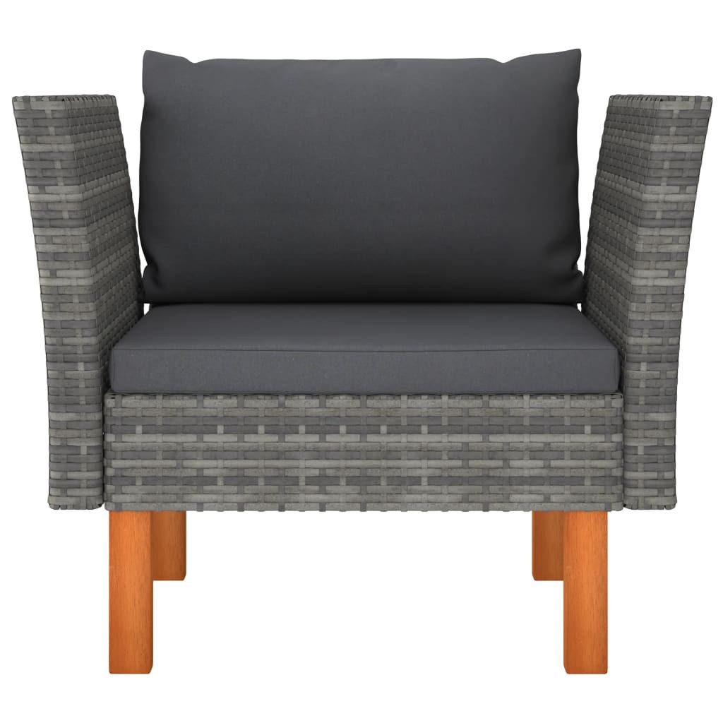 vidaXL Sofaelement Gartensofa Poly Rattan und günstig online kaufen