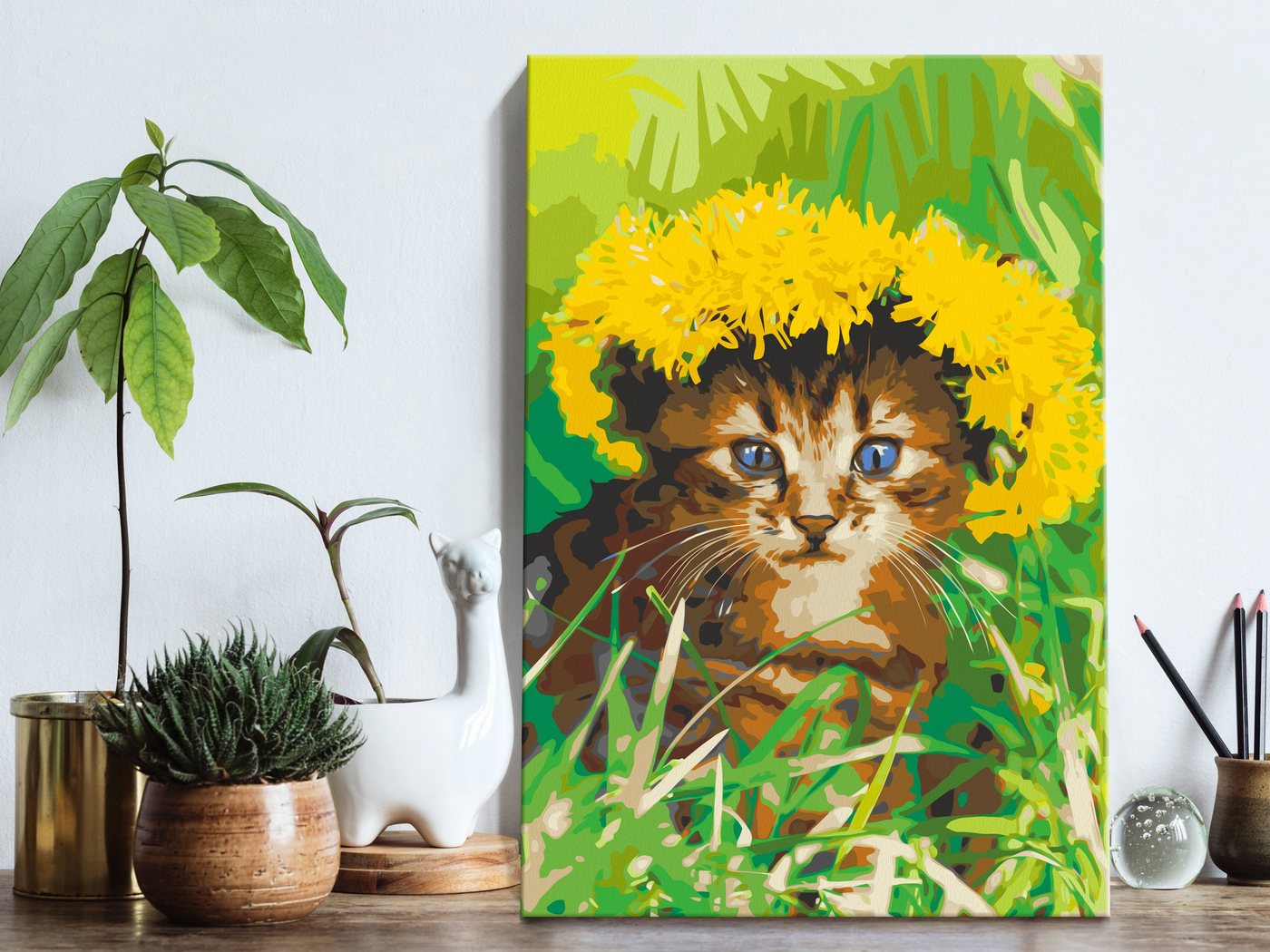 Thumbnail - Artgeist Malen nach Zahlen Dandelion Cat
