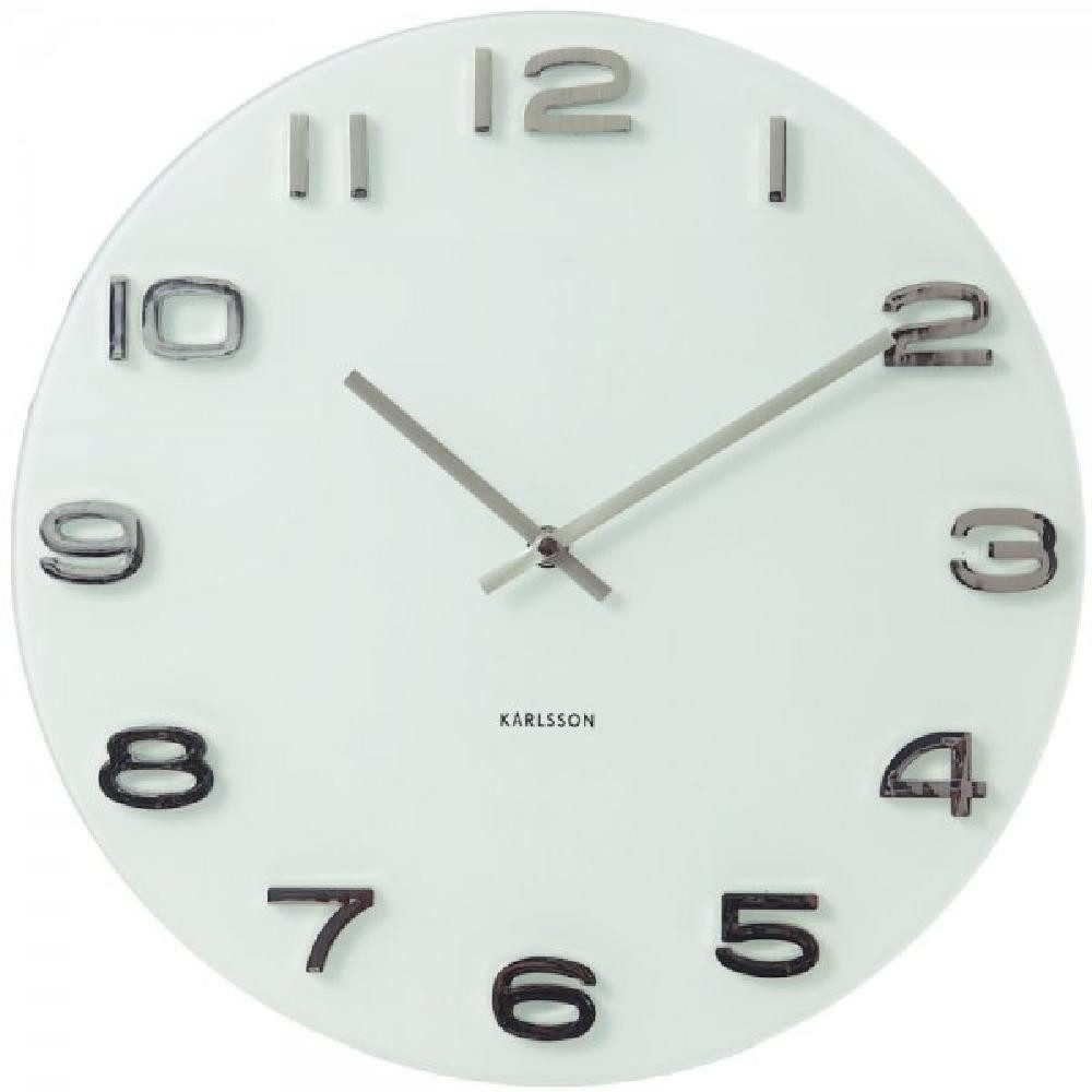 Karlsson Uhr Wanduhr Vintage White Round (35cm)