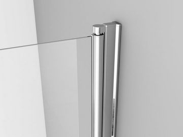 IMPTS Walk-in-Dusche Glaswand Dusche, glas, (70-100 x 185/195 cm, Begehbare Duschabtrennung, 6mm ebenerdig Glastrennwand), Breite 70 cm