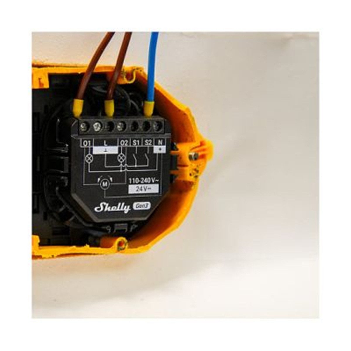 Shelly Shelly Relais 2PM Gen3 WLAN max. 16A 2 Kanäle Messfunktion Unterputz Smart-Home-Steuerelement