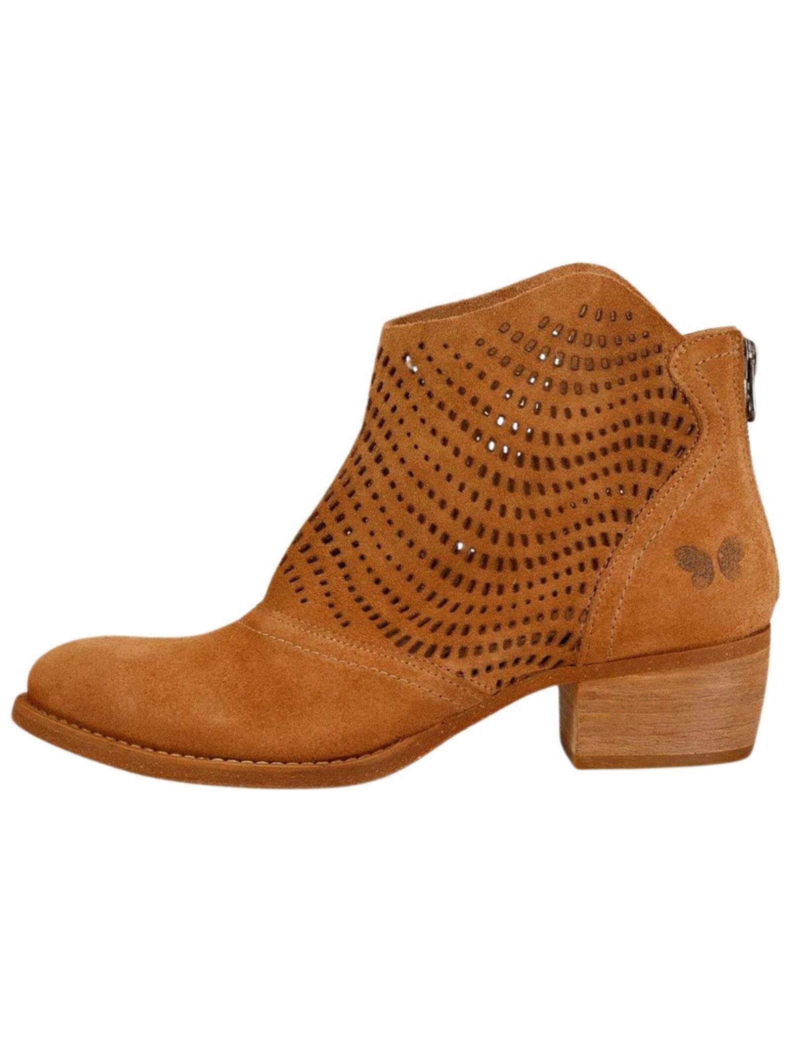 Felmini Wide Fit Stiefelette Veloursleder Cowboy günstig online kaufen