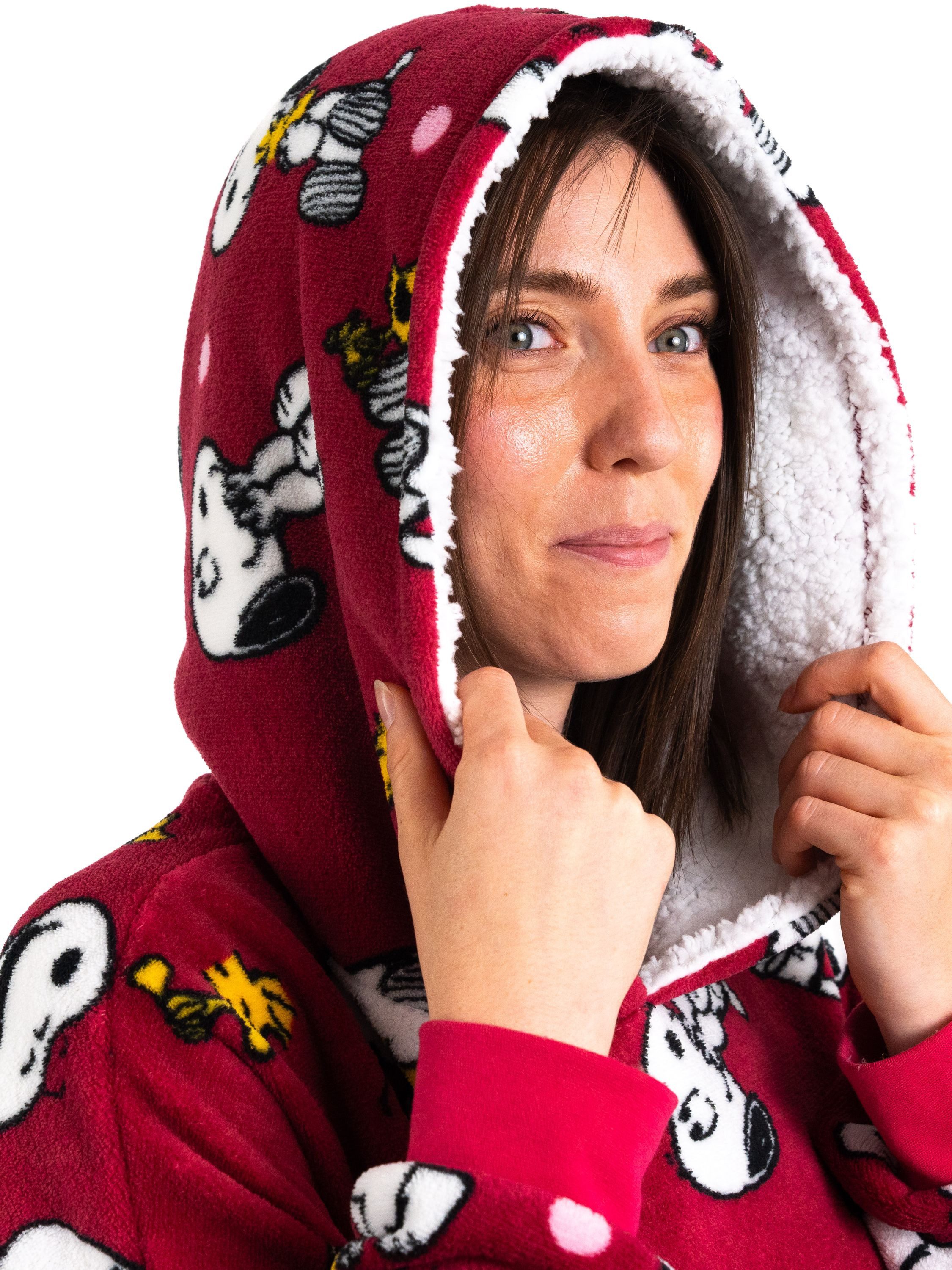 United Labels® Kapuzenpullover The Peanuts Snoopy Oversize Cozy Hoodie Übergroße Kuschelpullover