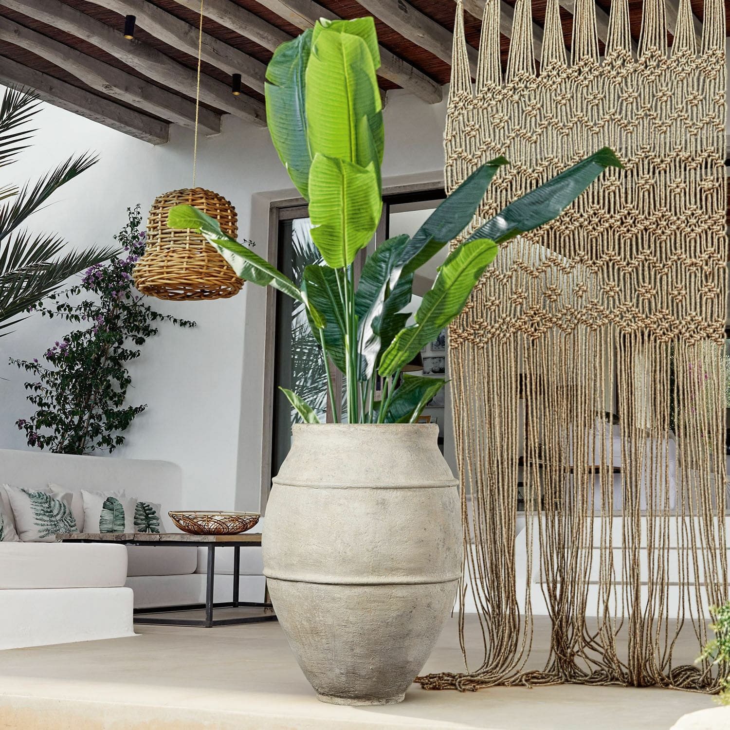 Mirabeau Übertopf Übertopf Morcote antikgrau