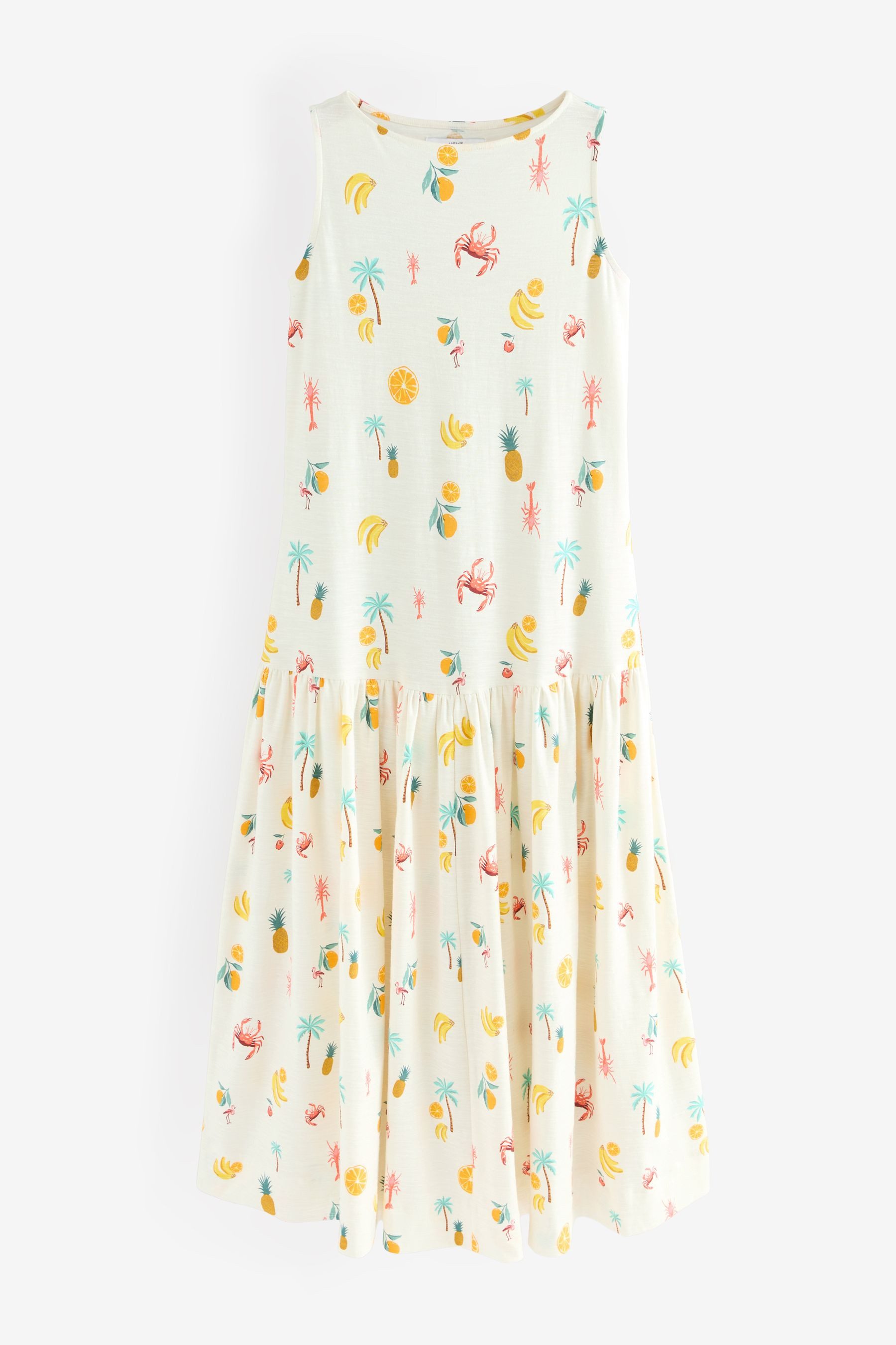 Next Midikleid Ärmelloses Midikleid 100 % Baumwolle günstig online kaufen