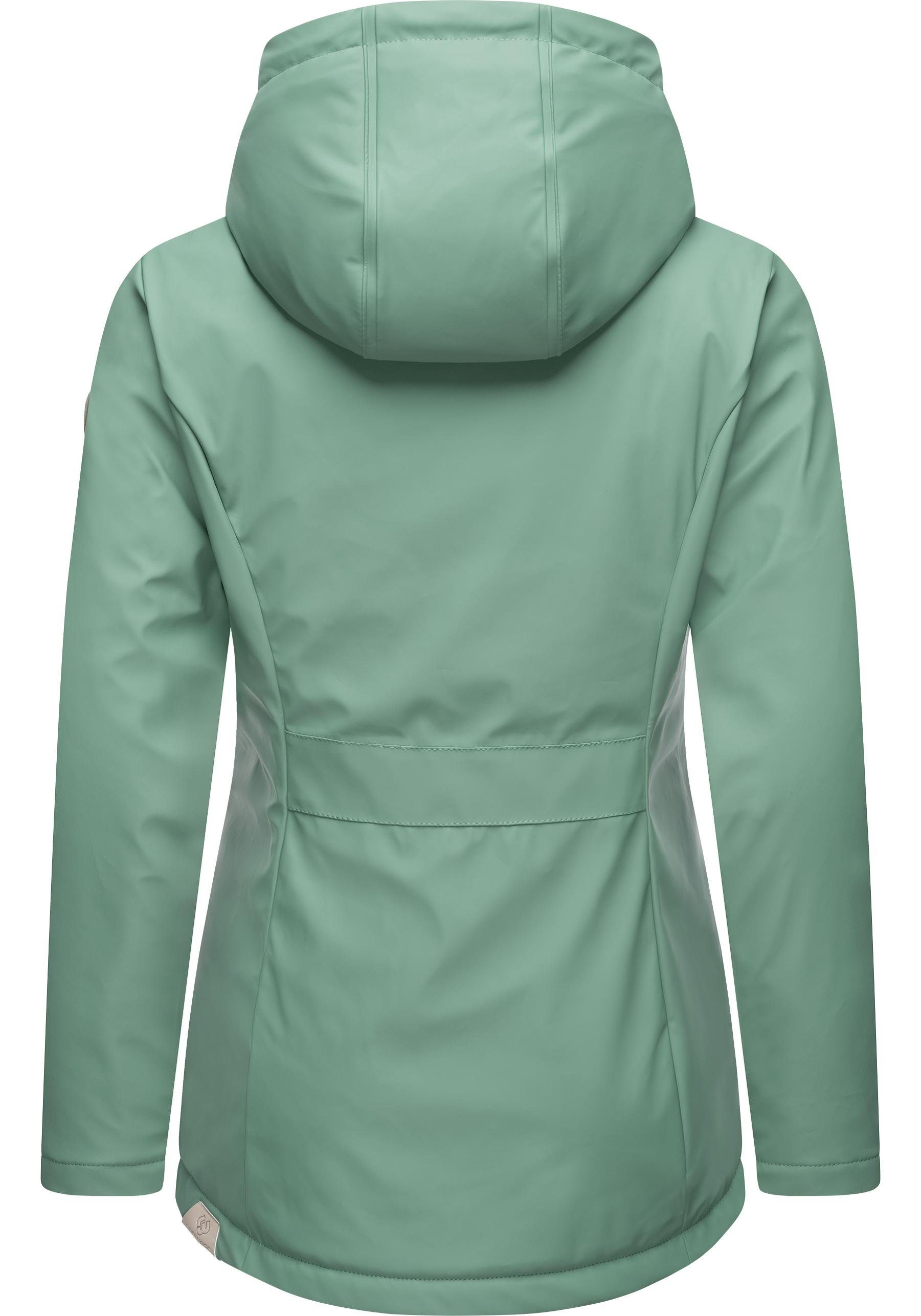 Ragwear Regenjacke Marge warm gefütterter Damen Winter Regenmantel
