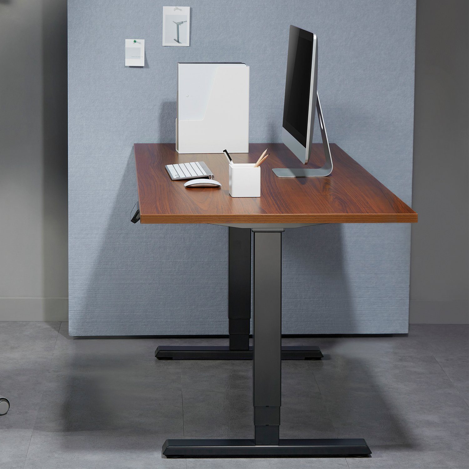 Höhe Schreibtisch Bürotisch Sitz-Steh-Schreibtisch cm max. Office Ergo ohne Tischplatte ER-422, 128