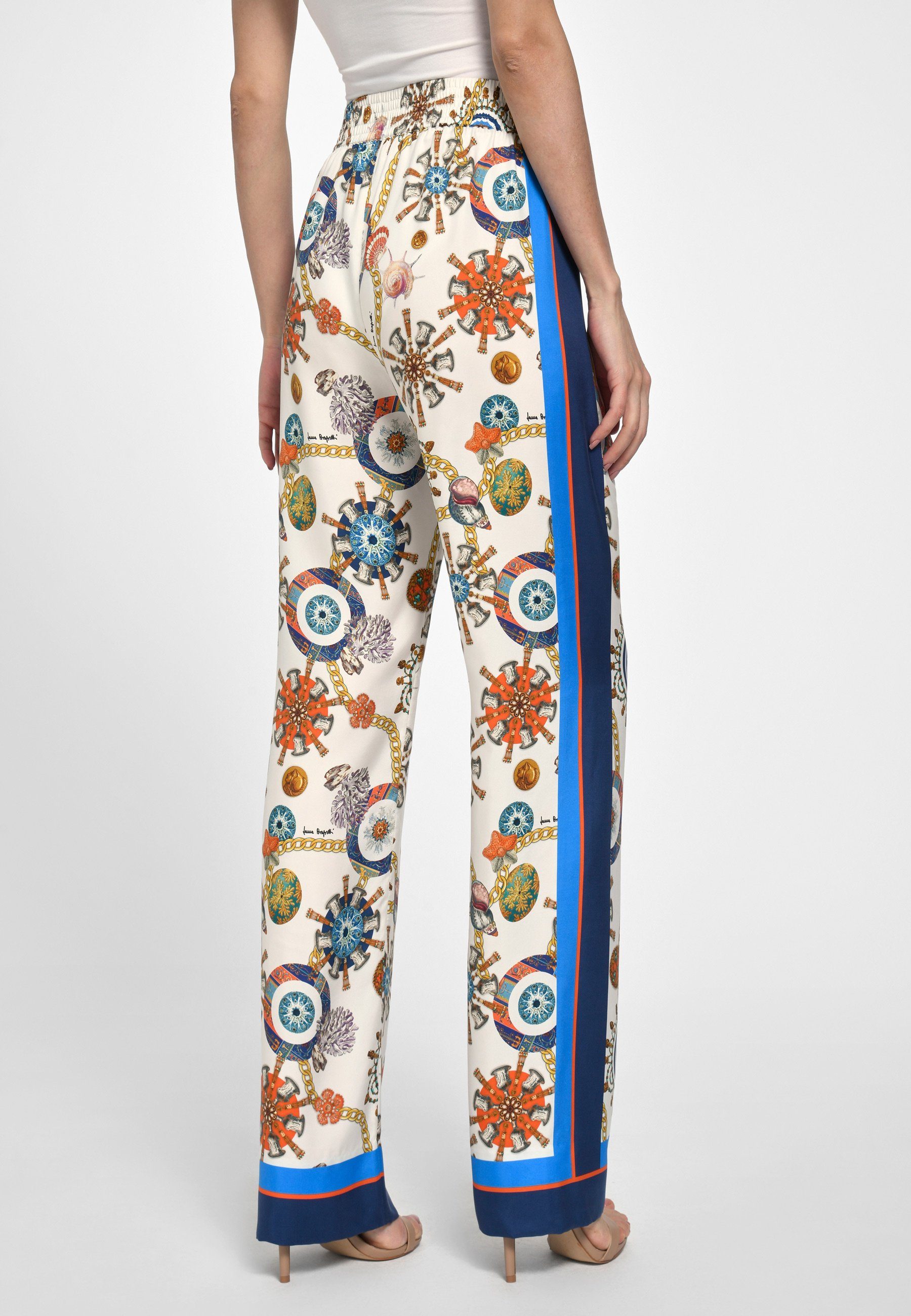 Laura Biagiotti Roma Stoffhose Silk modernem mit Design