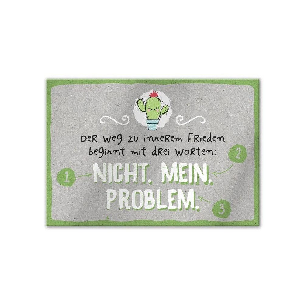 Sheepworld Dekofigur Magnet - mit Umschlag - Problem - ca. 8,2 x 6 cm