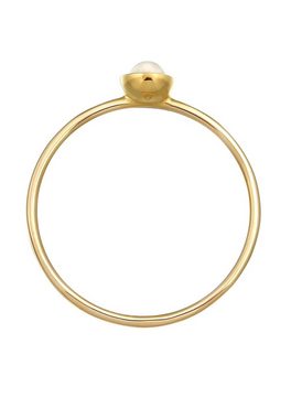 Elli Premium Fingerring Solitär Rosa Quarz Edelstein 375 Gelbgold