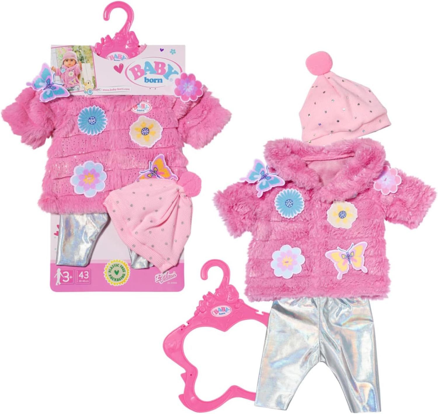 Zapf Creation® Puppenkleidung Zapf Creation 833834 - BABY born Flauschmantel 43cm