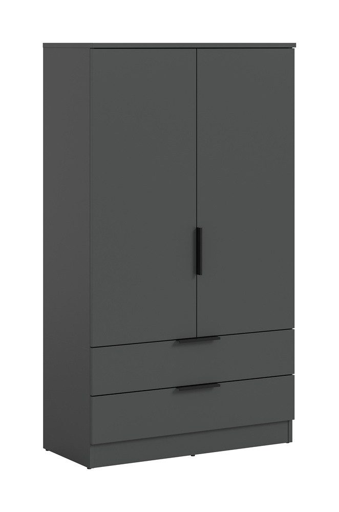 xonox.home Kleiderschrank Garderobenschrank Kopenhagen, anthrazit mit Einlegeböden 80 cm