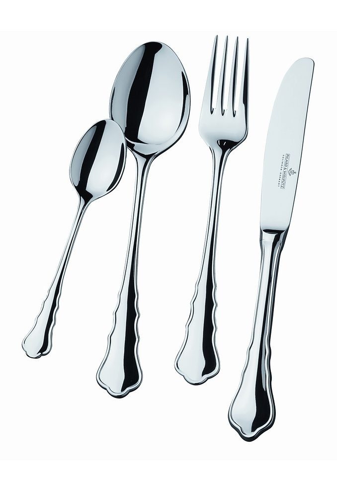 Picard & Wielpütz Solingen Besteck-Set Chippendale (30-tlg), 6 Personen, Chromnickelstahl 18/10, poliert