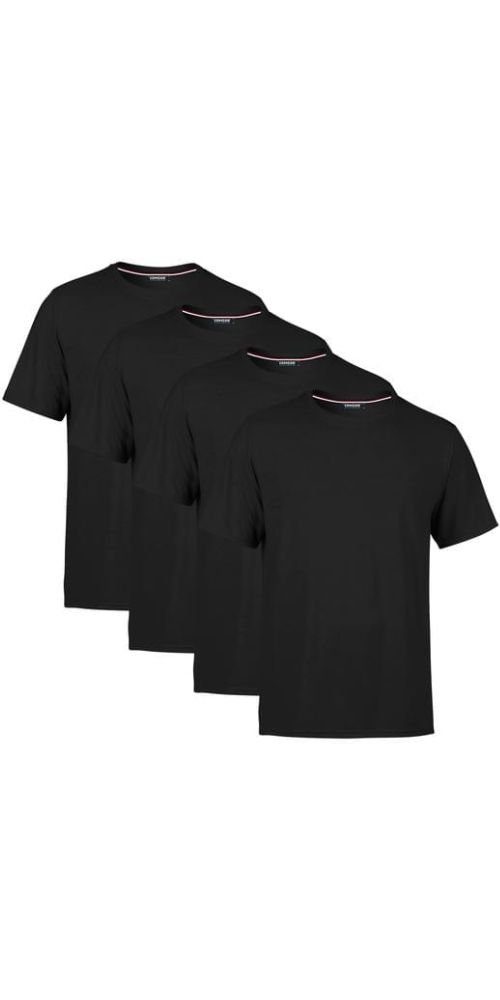 COMEOR T-Shirt Herren Basic T-Shirts Baumwolle (Packung, 4-tlg) mit gerader Ärmel Abschluss