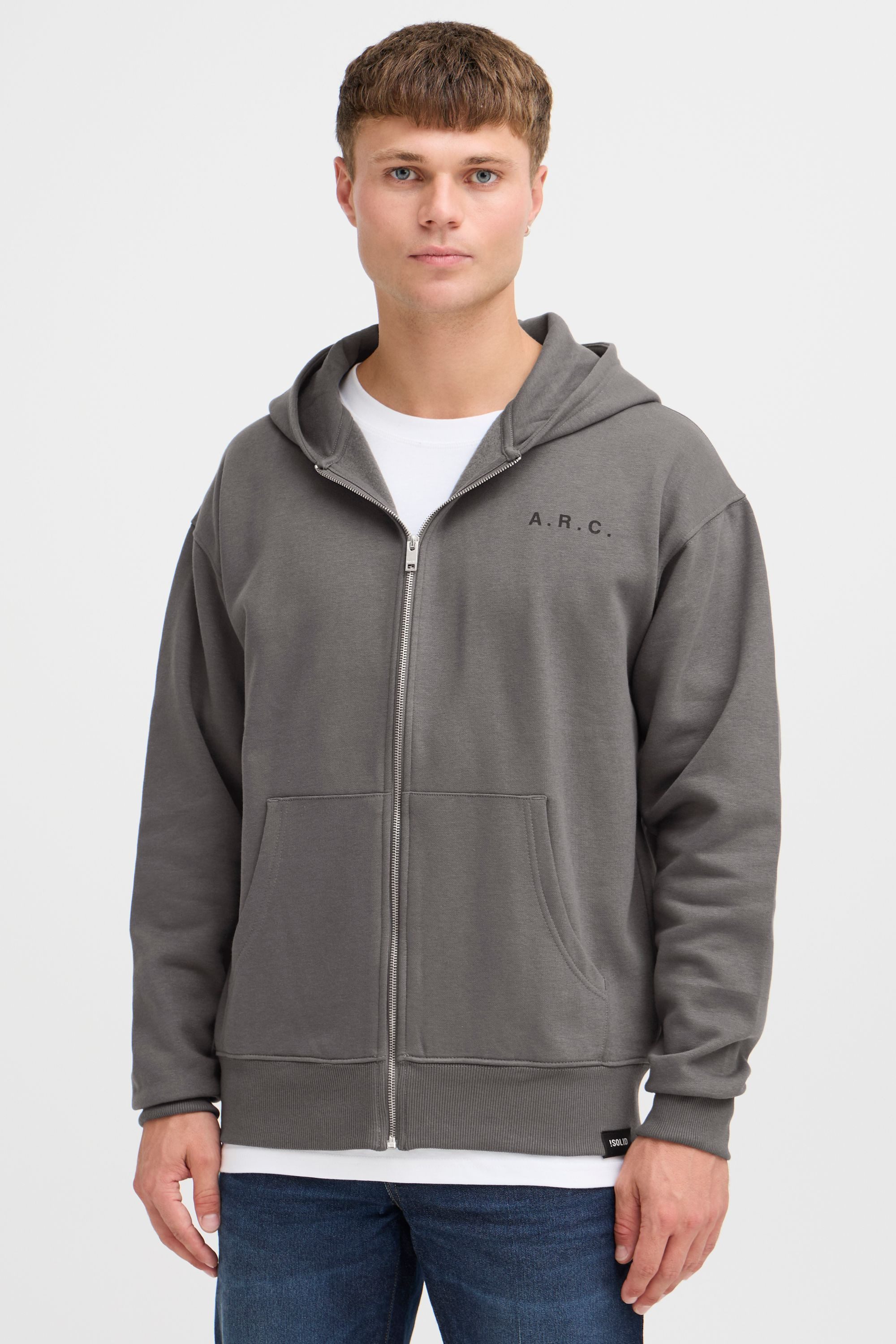 !Solid Sweatjacke SDHENNE Lässige Kapuzensweatjacke mit Backprint günstig online kaufen