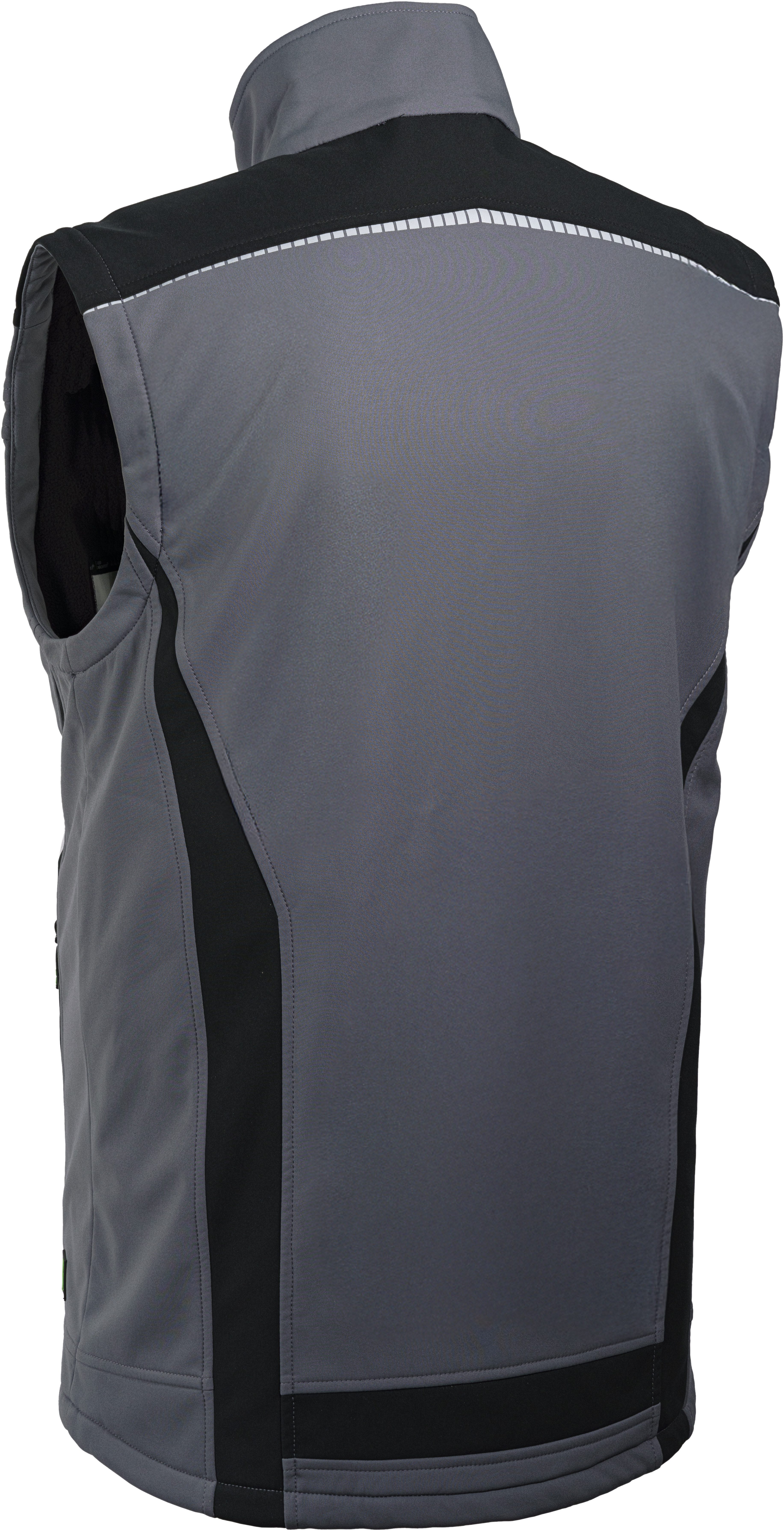 Leibwächter Arbeitsweste Flex Line Softshell Bodywarmer bequem, atmungsaktiv, wasserabweisend mit Fleecefutter