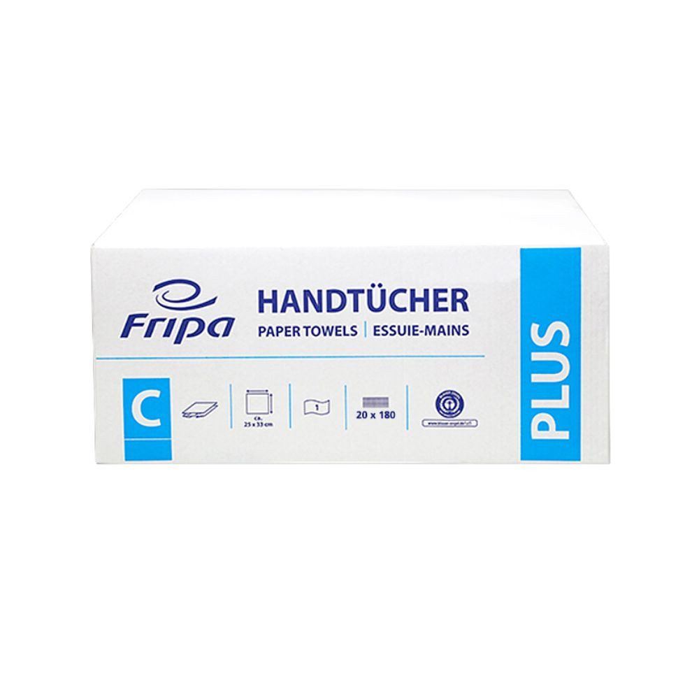Fripa Haushaltshobel fripa 4011103 Handtuchpapier Plus, 250 x 230 mm, V-Falz, natur