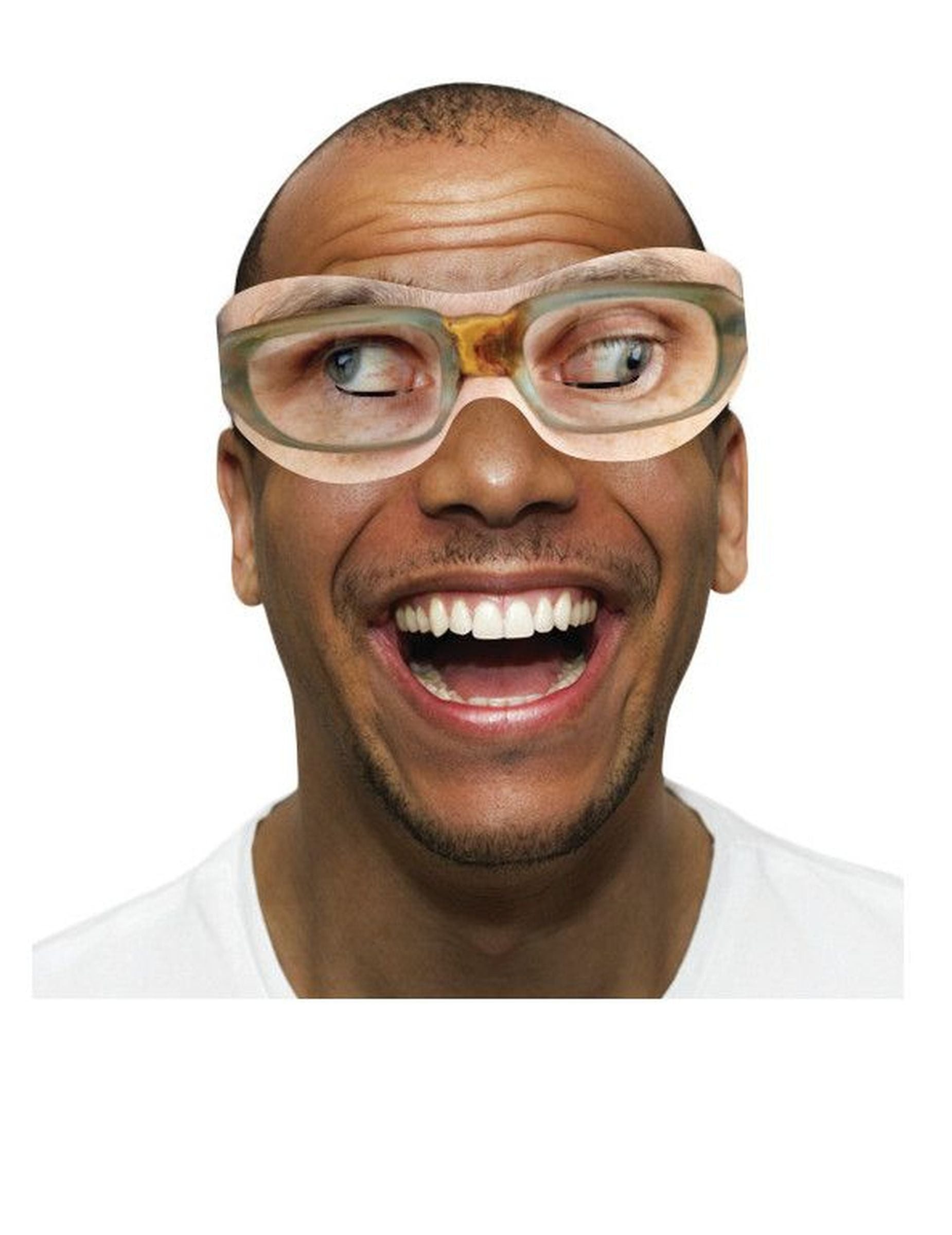 Rubie´s Kostüm Verrückte Brille 10 Stück beige braun