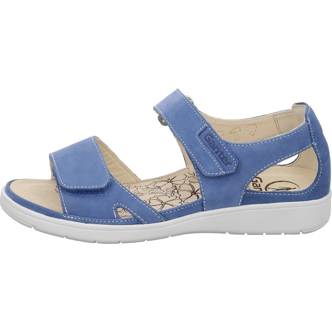 Ganter Sandalette Sandalette - blau Damen Ganter Leder Gina Schuhe, 048805