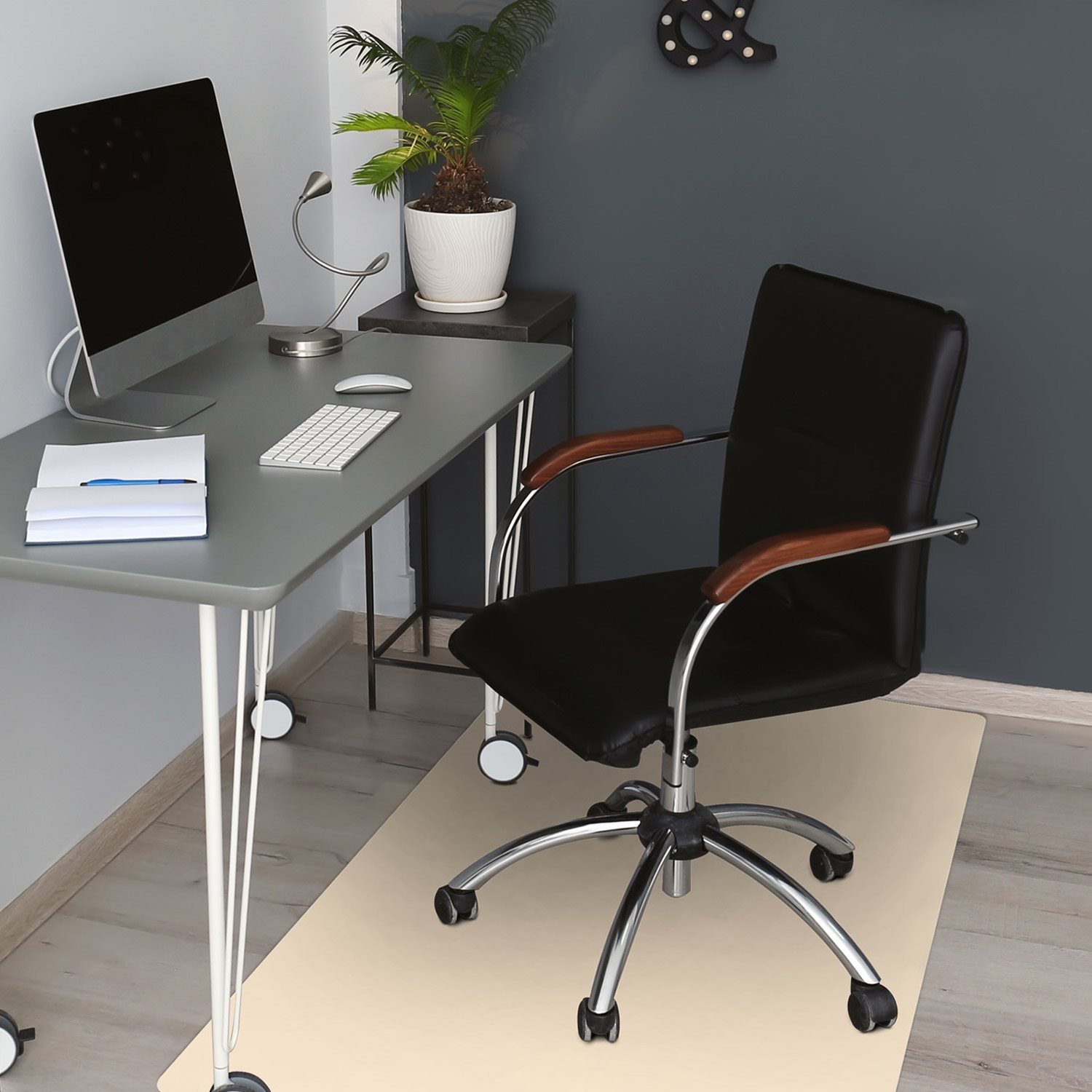 Bürostuhlunterlage x Stuhlunterlage, Tulup Bodenschutzmatte Bürostühle Gelb 100 70 cm Stuhlunterlage Bodenmatte cm, Bürostuhlunterlage
