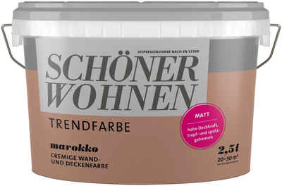 SCHÖNER WOHNEN FARBE Wand- und Deckenfarbe TRENDFARBE, hochdeckend, für Allergiker geeignet