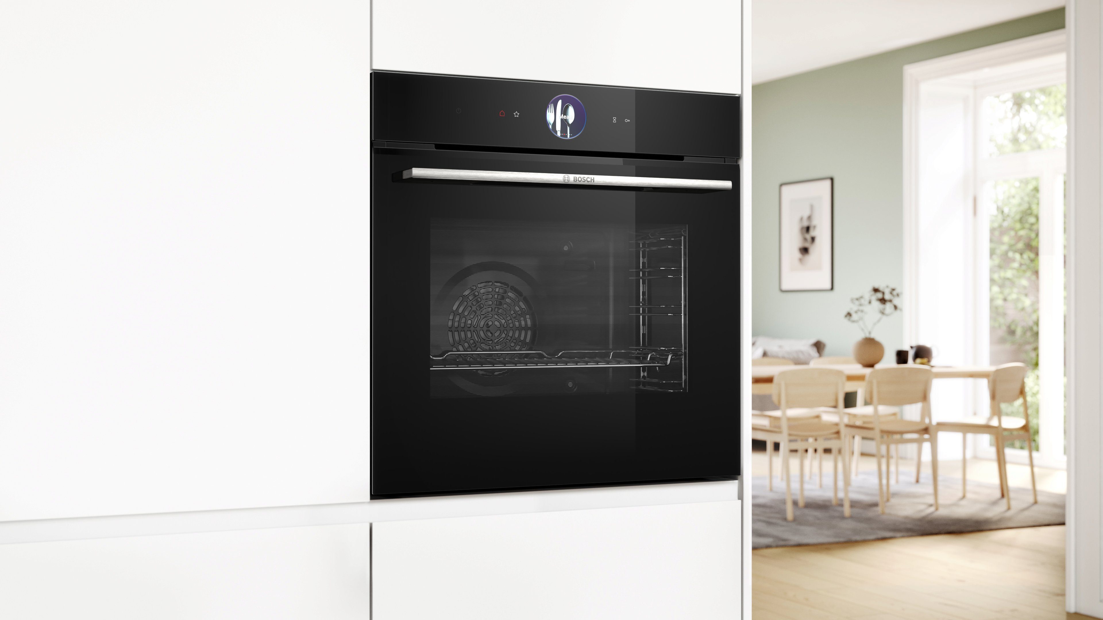 BOSCH Pyrolyse Backofen Serie 8 HBG7764B1, mit Teleskopauszug nachrüstbar – Bild 5 von 5
