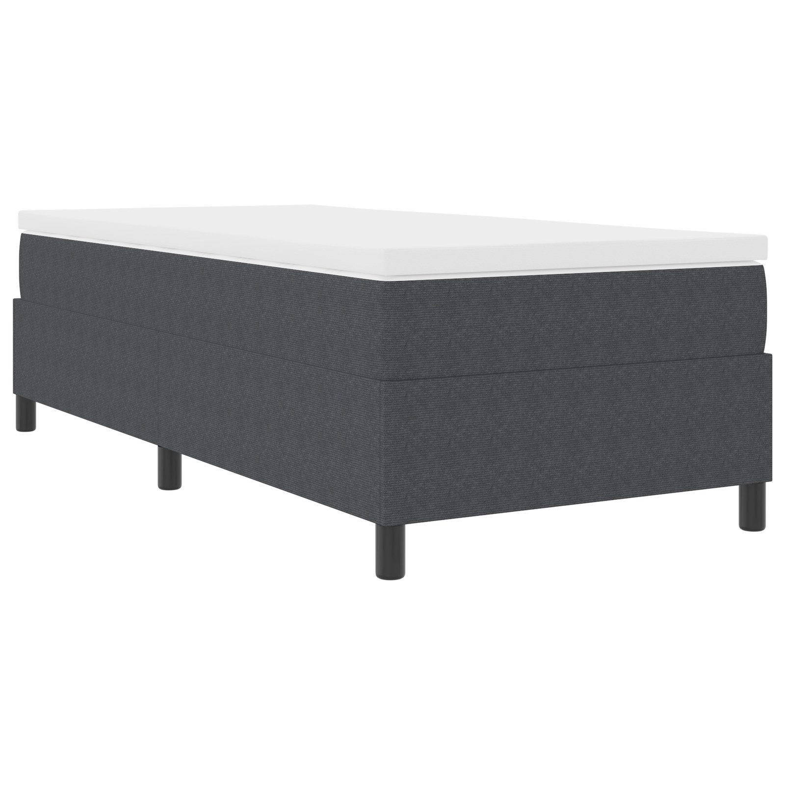 vidaXL Bett Boxspringbett Dunkelgrau 80x200 cm günstig online kaufen