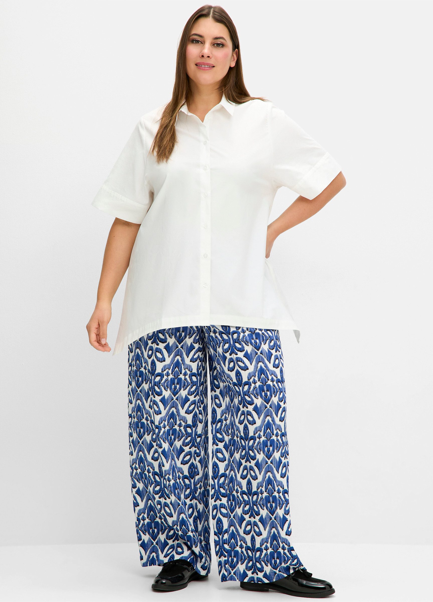 Sheego Klassische Bluse Hemdbluse günstig online kaufen