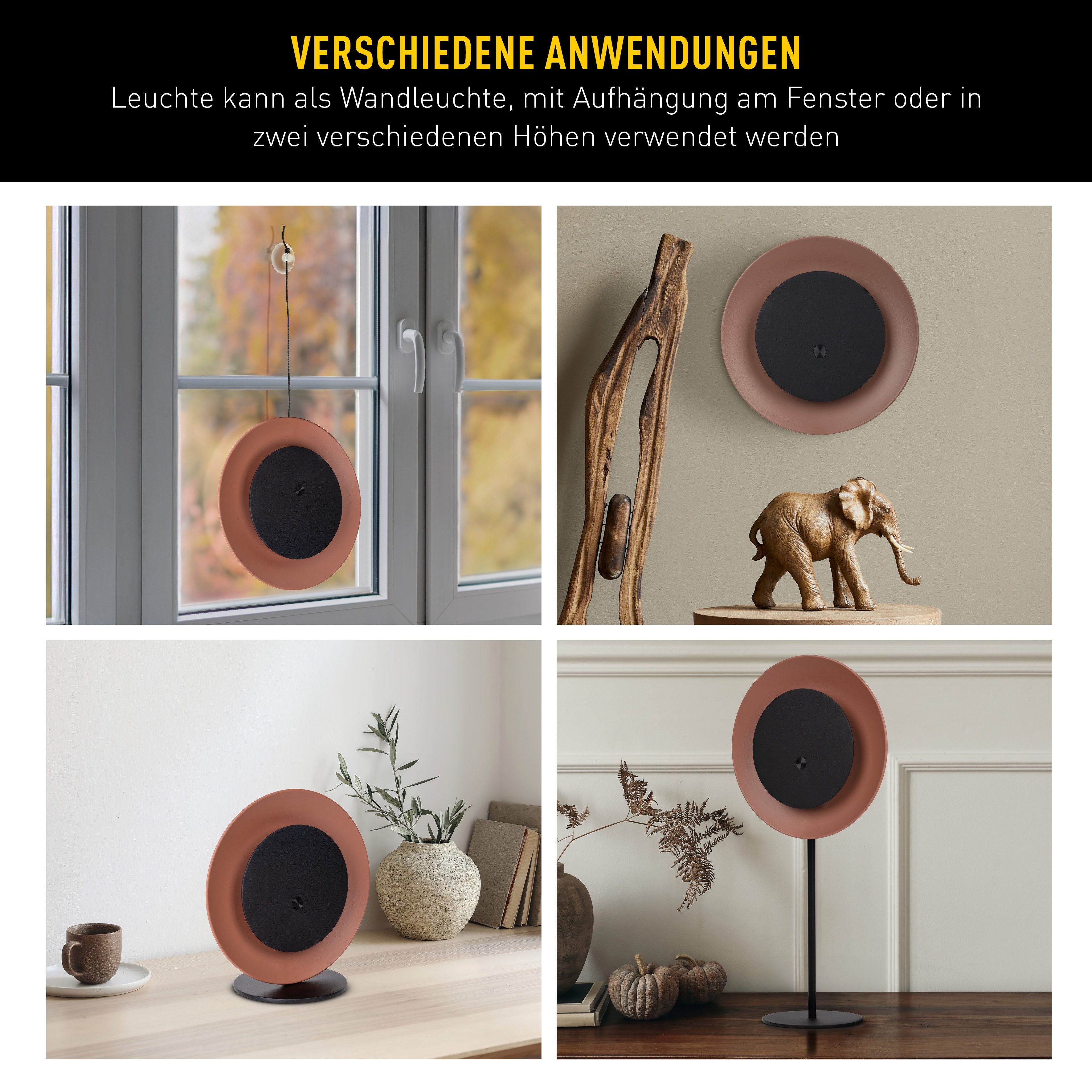 näve LED Solarleuchte Solan, Dimmfunktion, USB-Ladefunktion, LED fest integriert, Warmweiß, 4in1 Akku-Solar-Tisch-Hängeleuchte, Touchschalter, USB, dimmbar