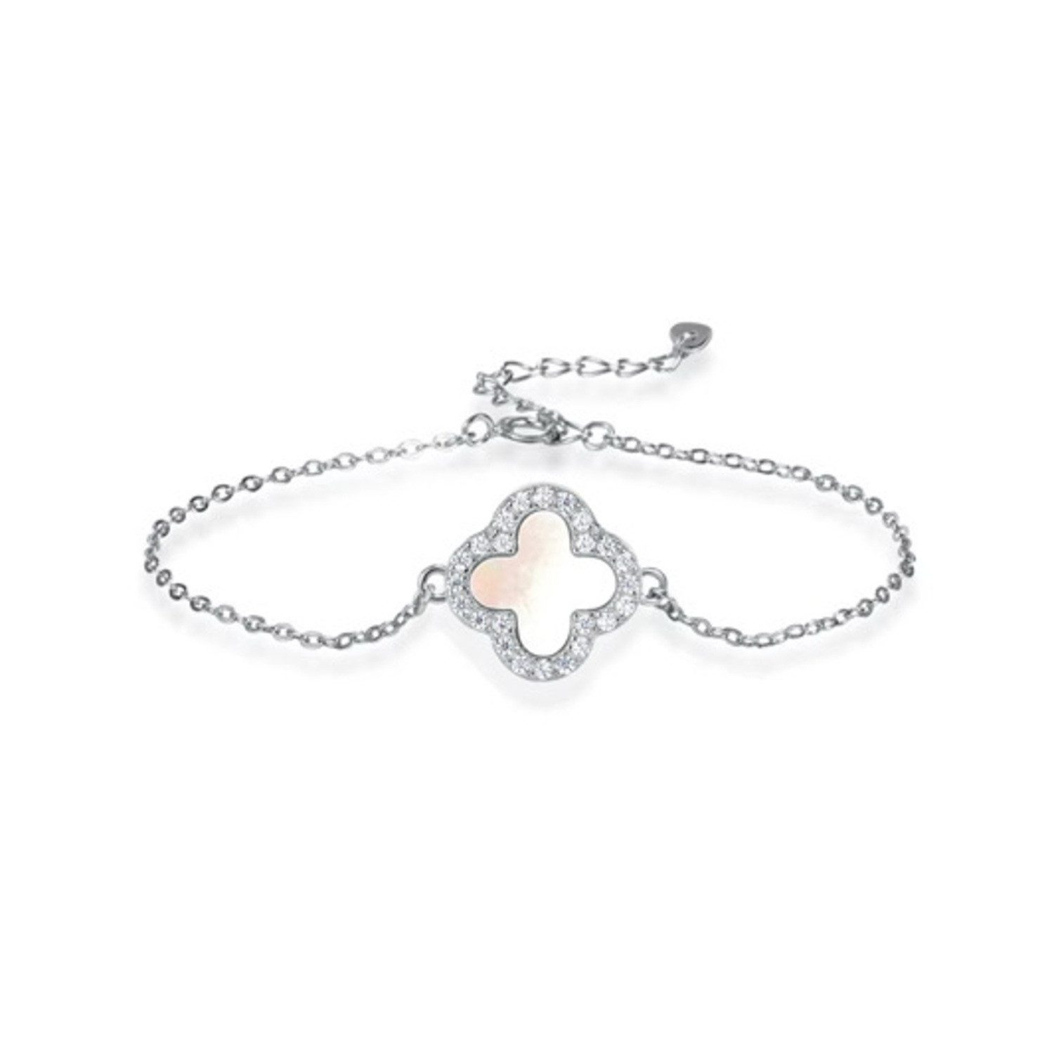 ROUGEMONT Armband Kleeblatt Glücksbringer Armband 925 Sterling Silber 18K G günstig online kaufen