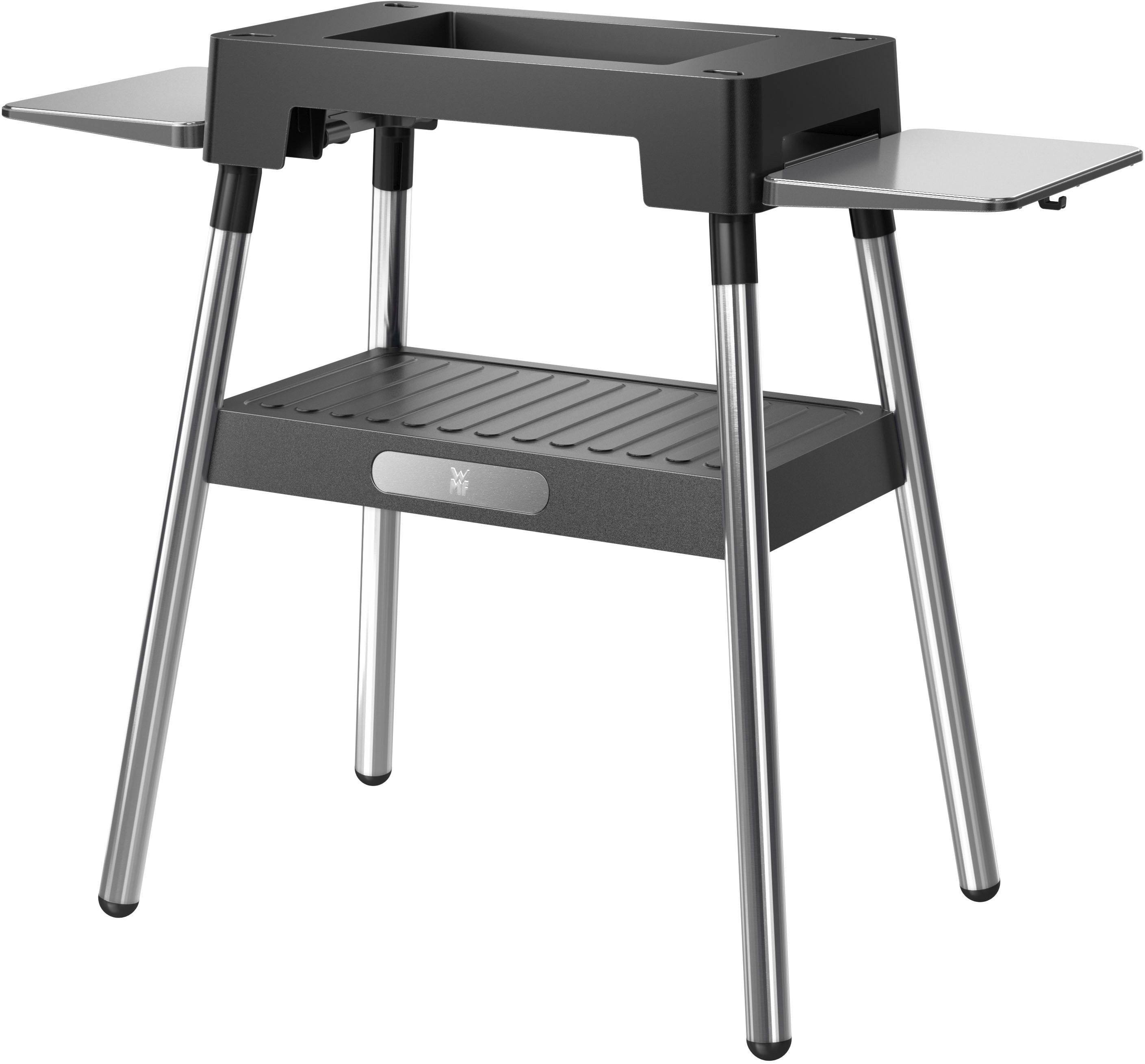 WMF Standgrill Standfuß 0415890011 Lono Master, stabil, kompakt, Premium-Design, hochwertiger Cromargan Edelstahl