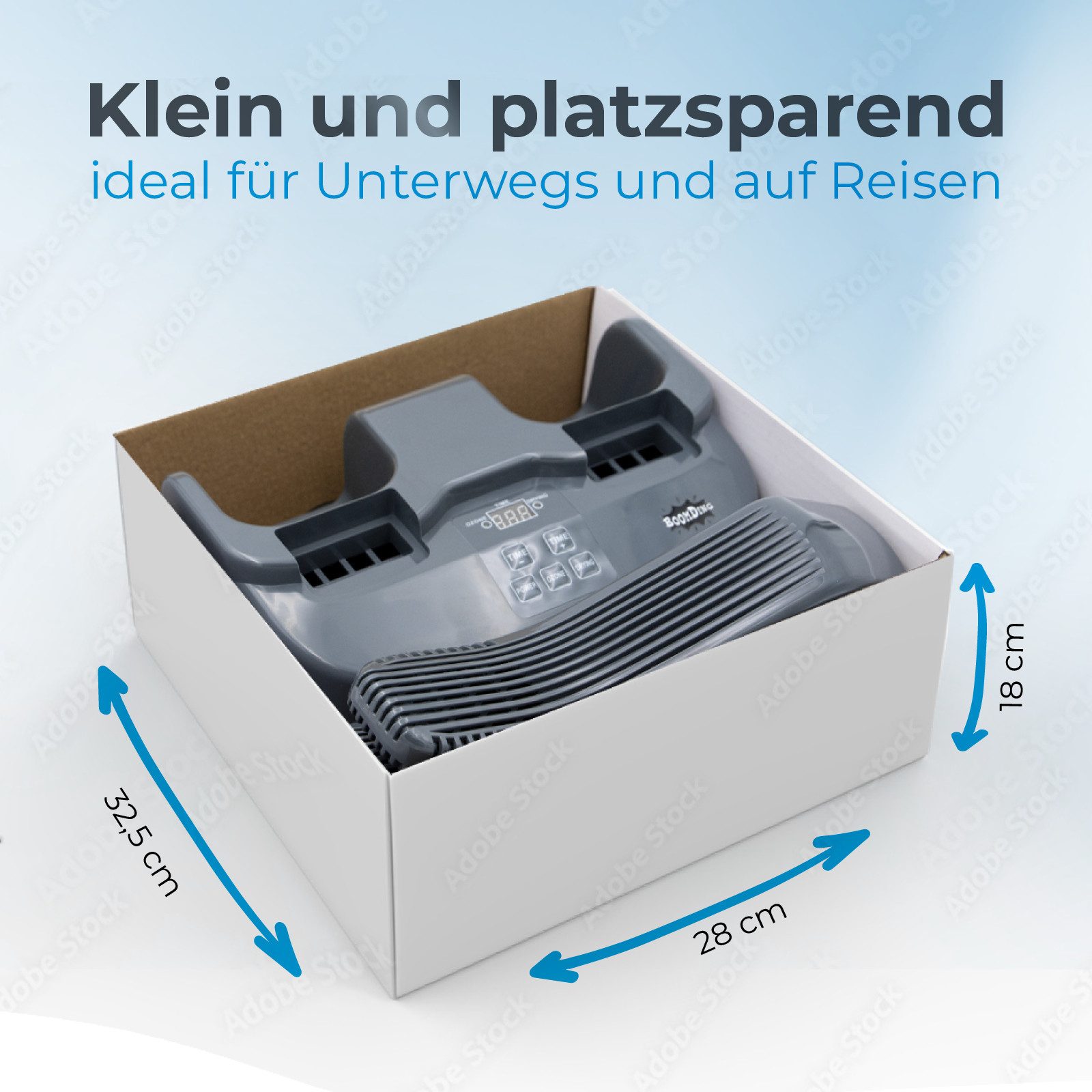 BoomDing Schuhtrockner BoomDing Frische Schuhe in 30 Minuten Antibakteriell mit OZON, Zur Desinfektion, hilft Gerüche, Pilze und Bakterien zu bekämpfen