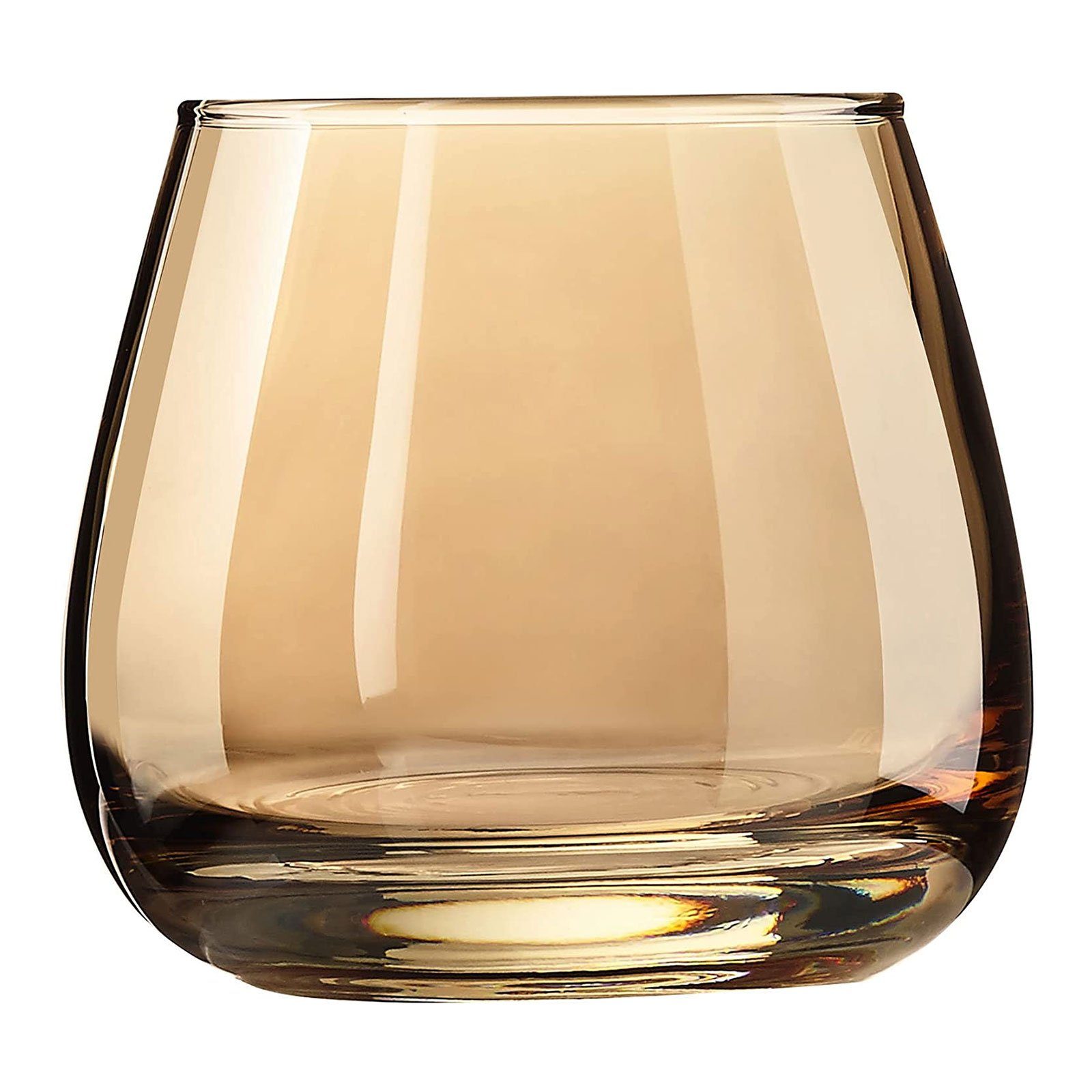 Tasse Whiskyglas CreaTable 4-teilig, Roségold, GLAMOUR Glas