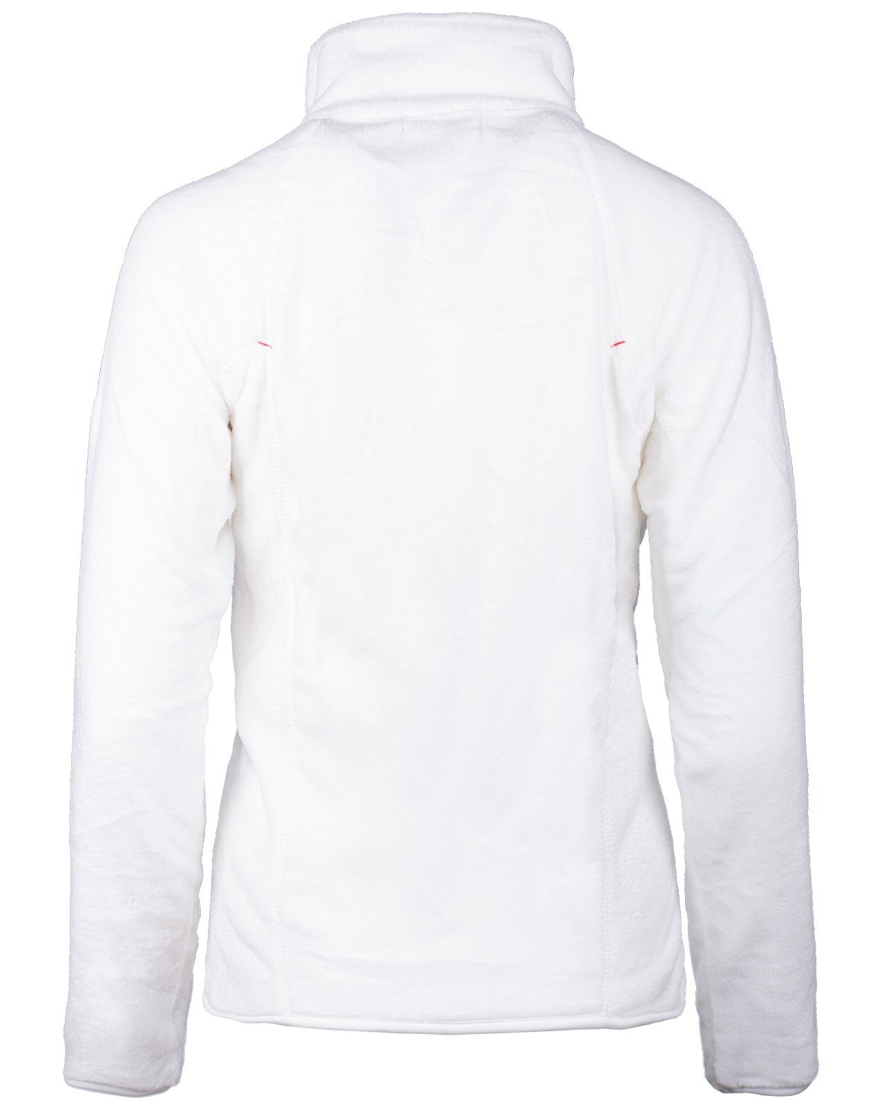 Geographical Norway Fleecejacke Damen Regular Fit Jacke baupaline White S Markantes Design mit Logo-Details auf Brust und Ärmel