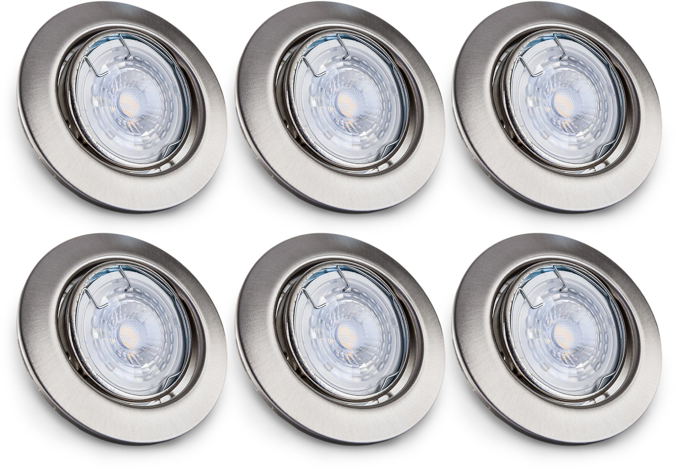 B.K.Licht LED Einbauleuchte 6er Set Einbaustrahler, günstig online kaufen