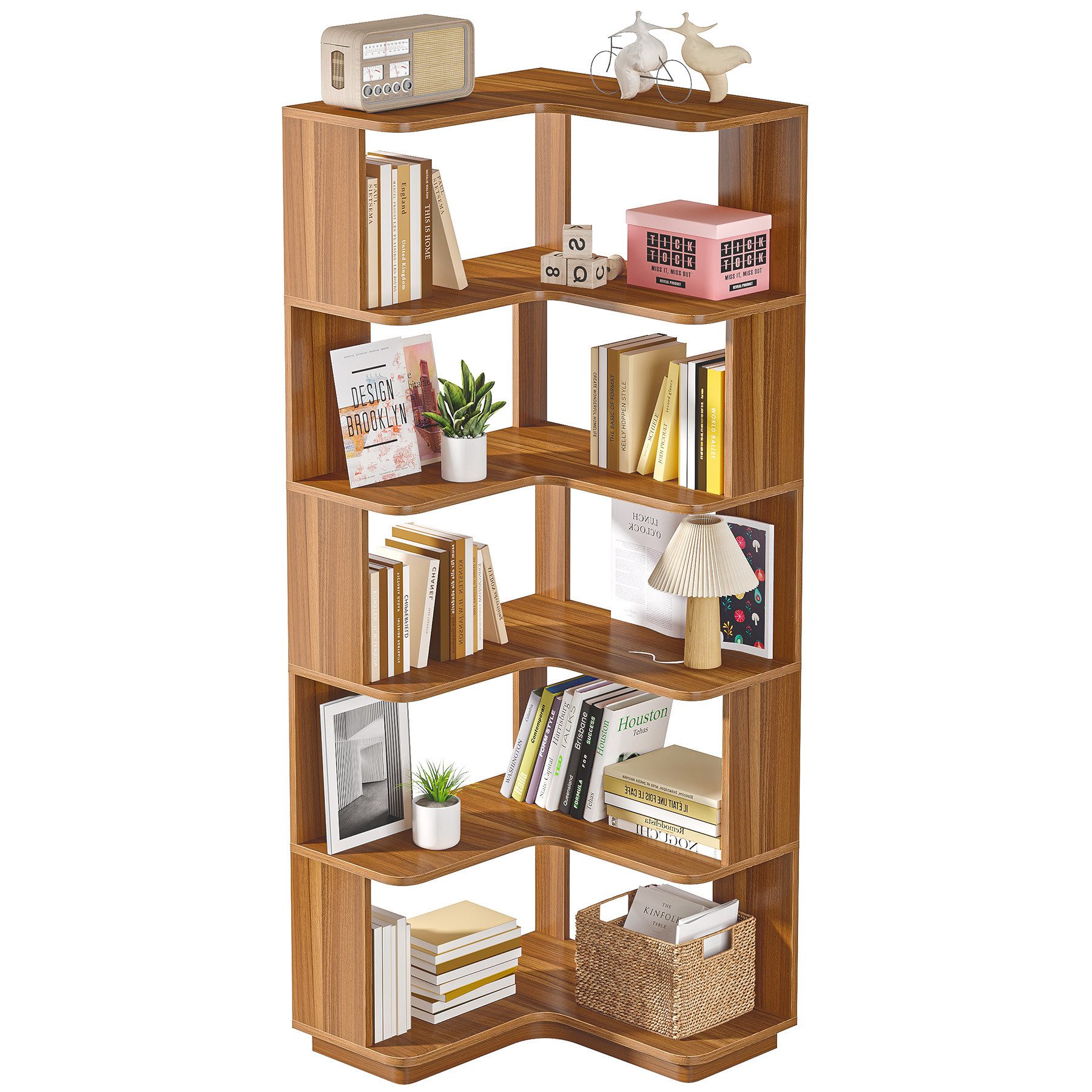 Tribesigns Bücherregal Standregal 6 Etagen, 165cm günstig online kaufen
