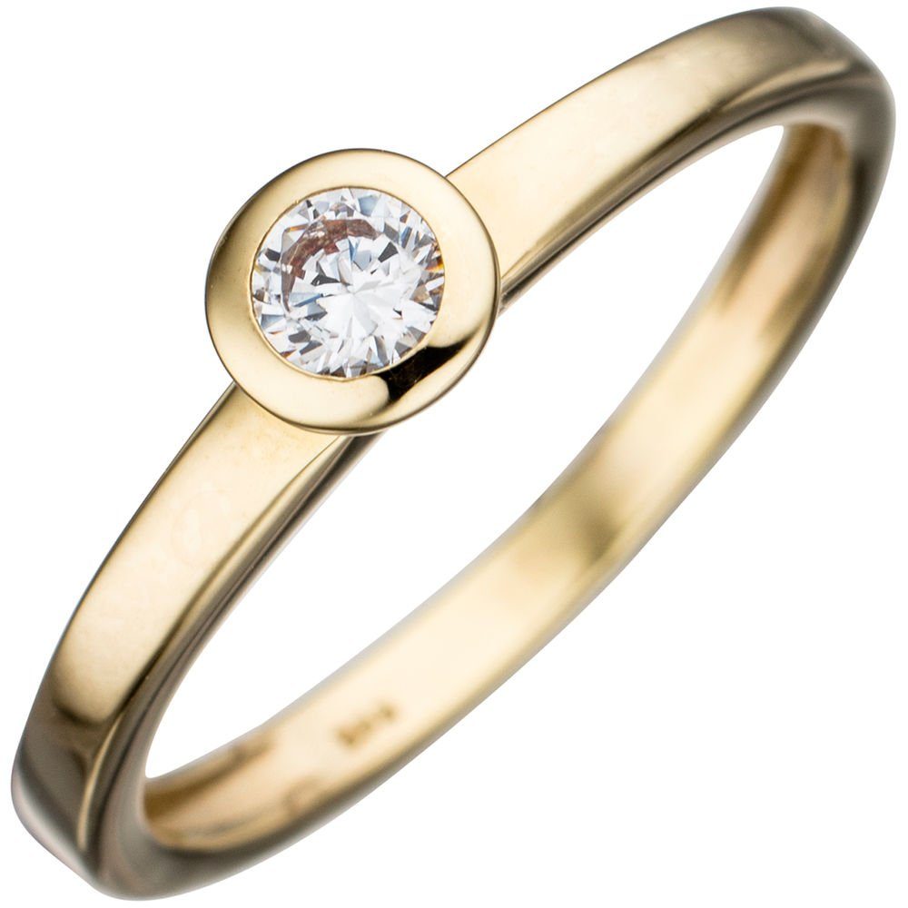 Schmuck Krone Goldring Solitär Ring aus günstig online kaufen