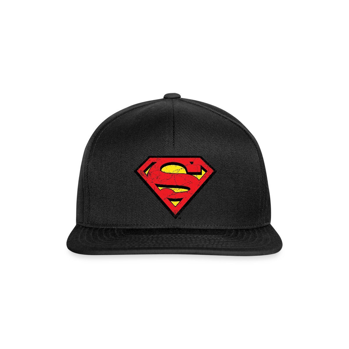 Spreadshirt Snapback Cap DC Comics Superman Logo Used Look Karneval Snapback Cap (1-St)